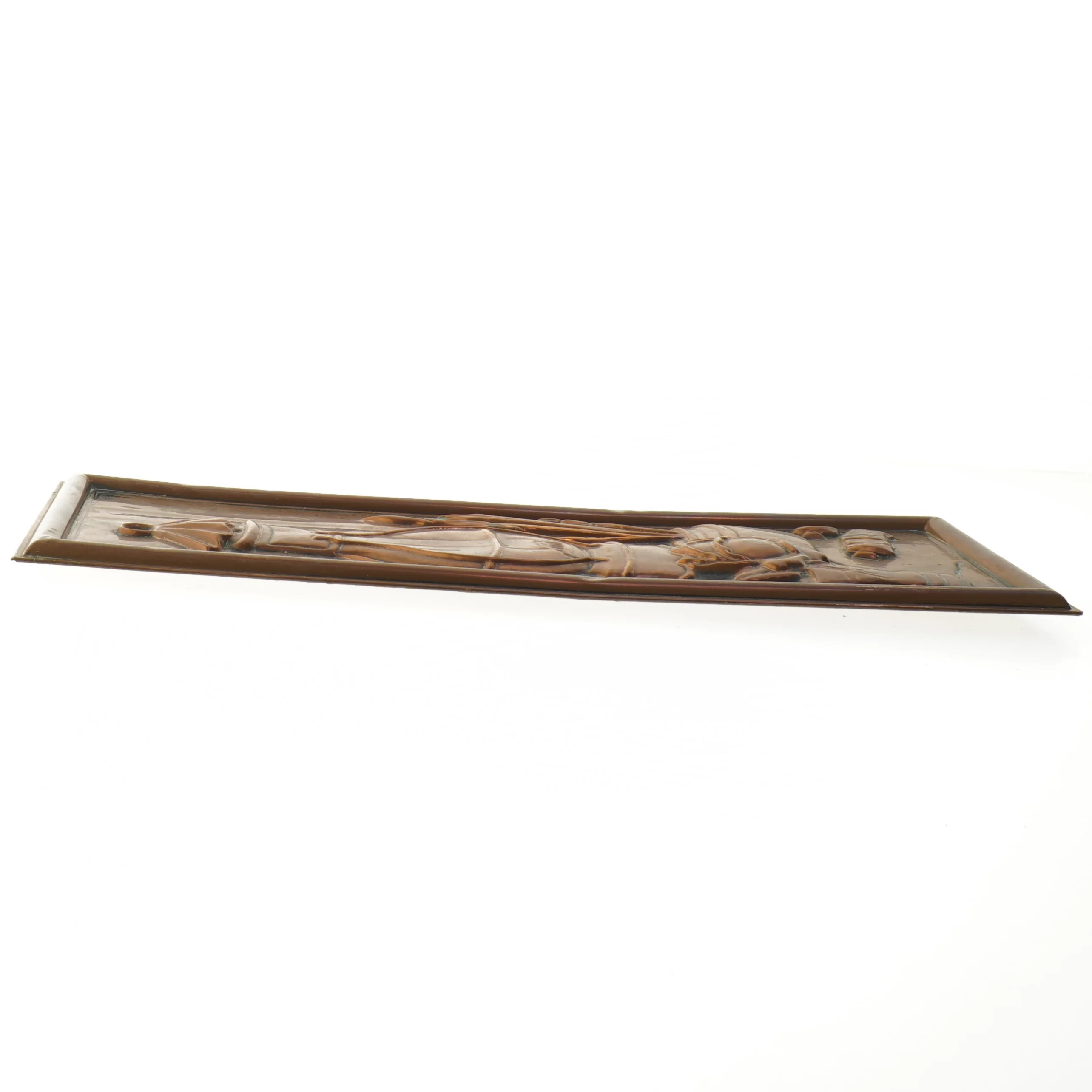 Dekorativ kobberrelief (str. 37x16 cm)