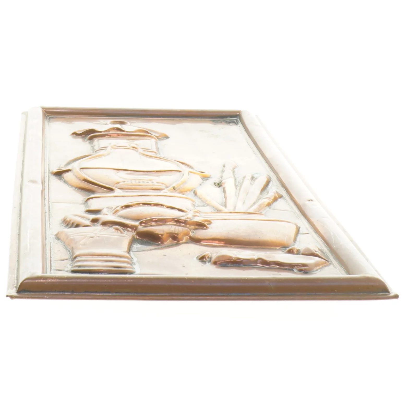 Dekorativ kobberrelief (str. 37x16 cm)