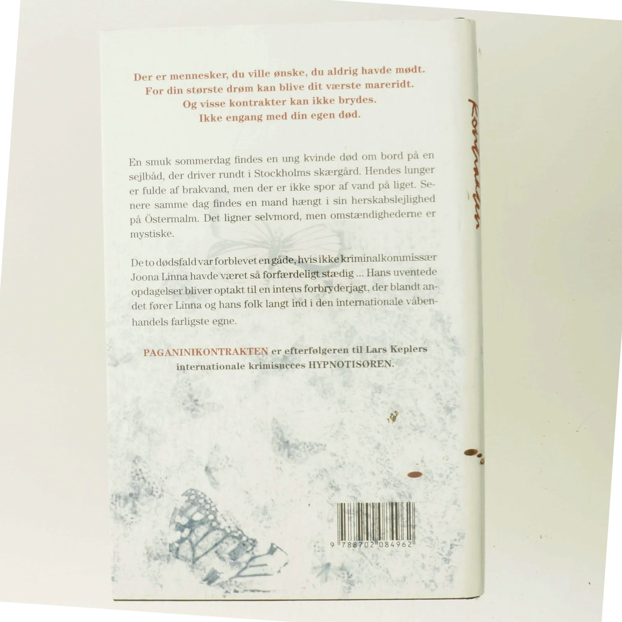 Paganinikontrakten : Kriminalroman (Danish Language) af Lars Kepler (Bog)