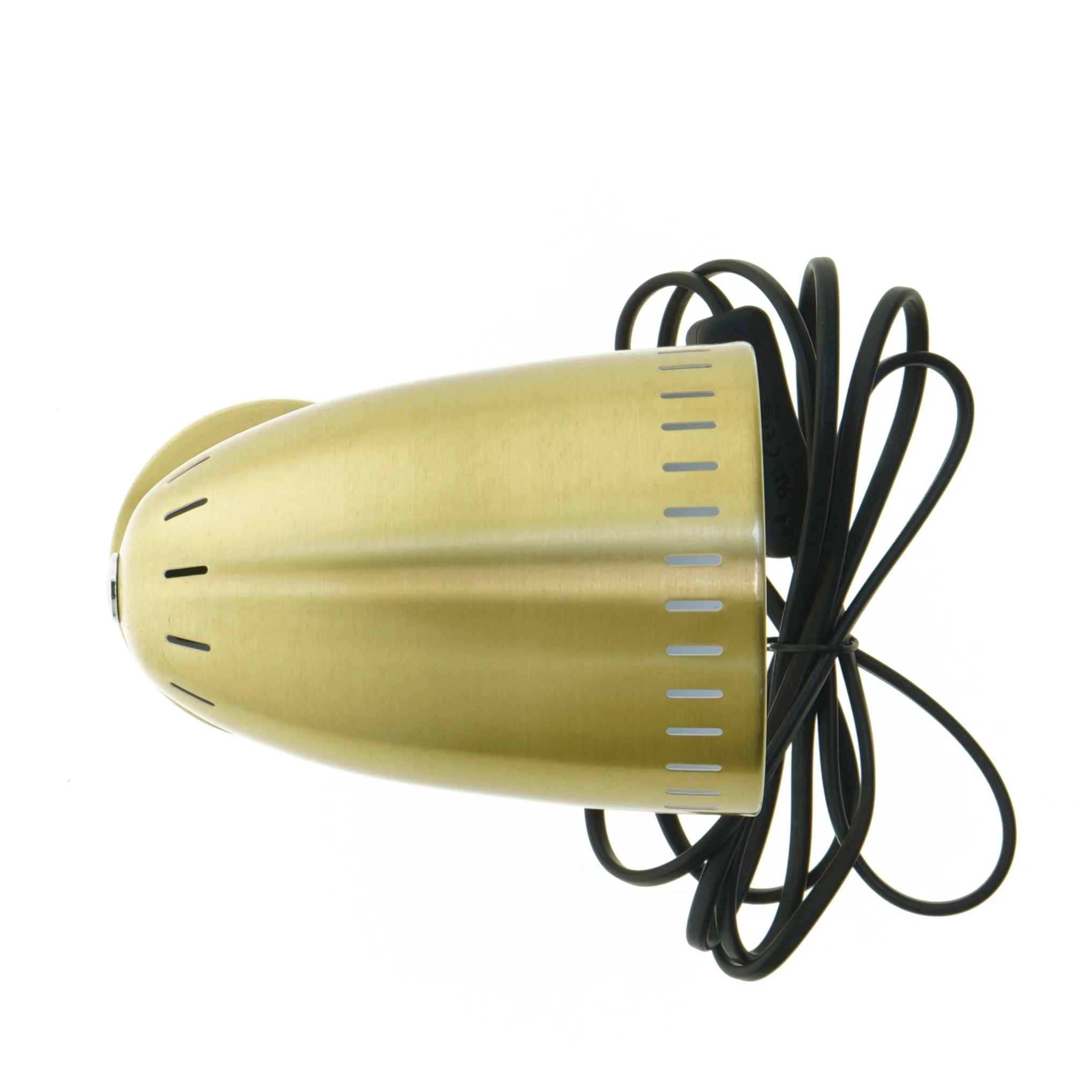 Bordlampe i messing fra SunFlux (str. Ø. 10,5 cm. længde. 17 cm)