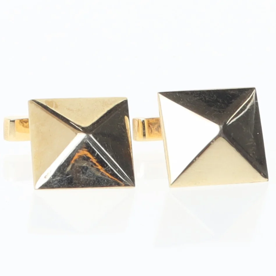 Guldfarvede manchetknapper (str. 20 mm)