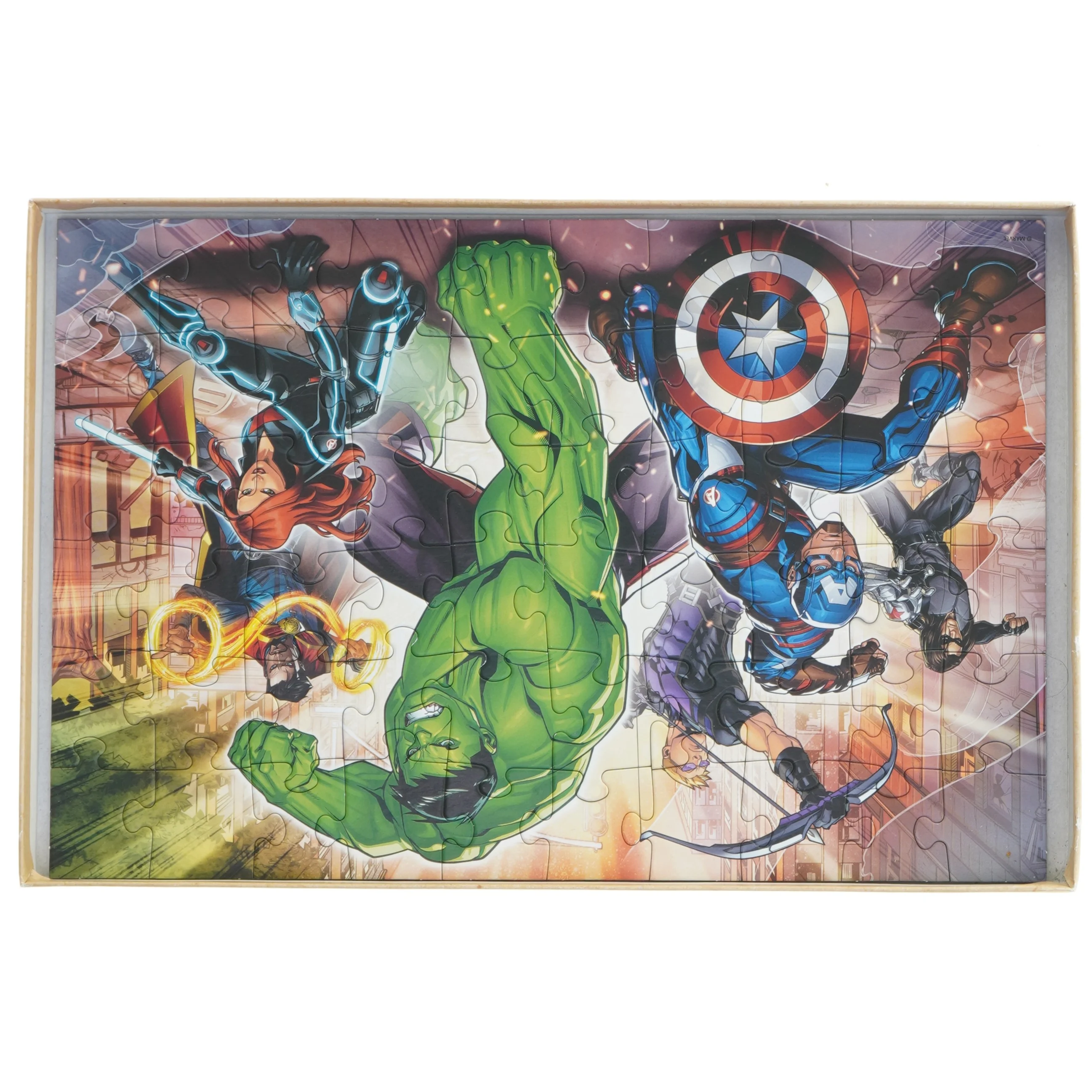 Avengers 2-i-1 puslespil fra Trefl (str. 60. prikker)