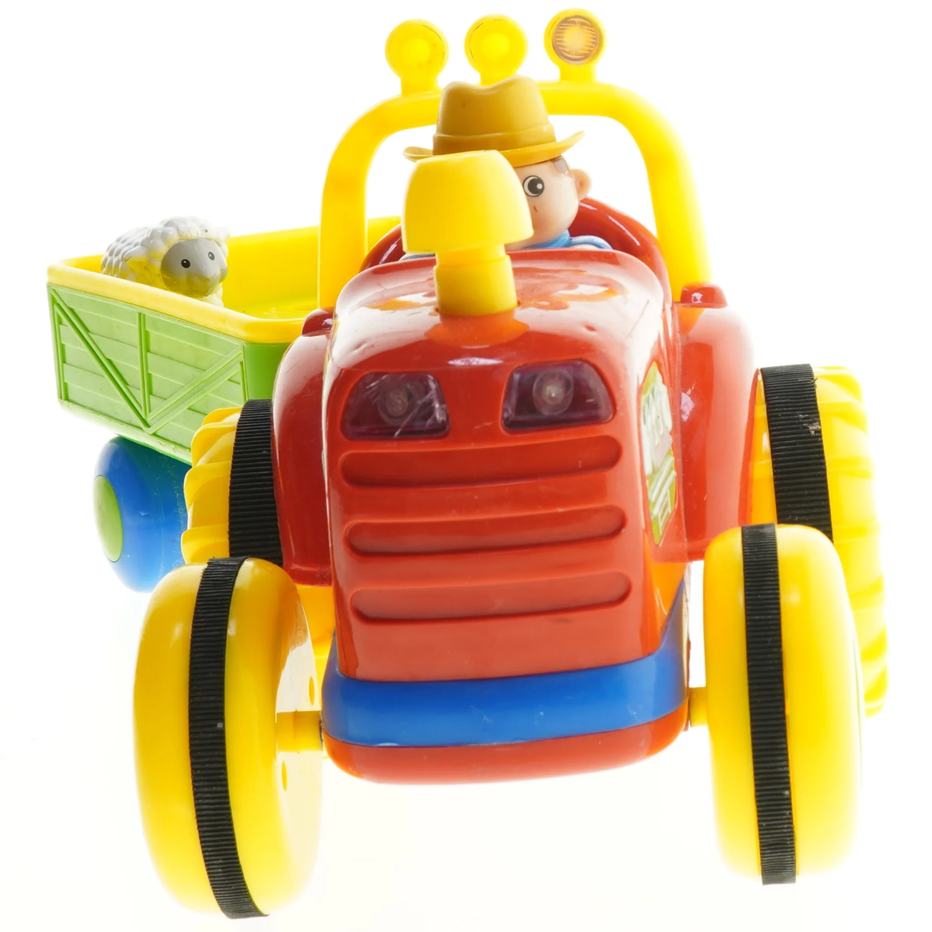 Legetøjstraktor med anhænger (str. 40 cm)