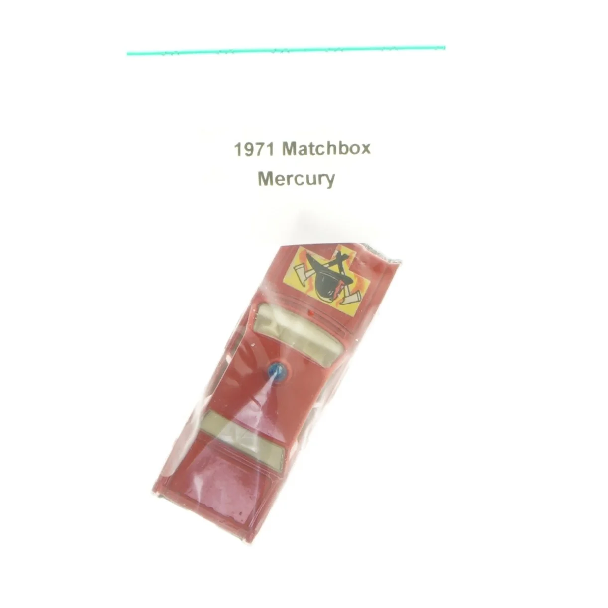 Matchbox Mercury bil fra 1971 (str. 8 cm)