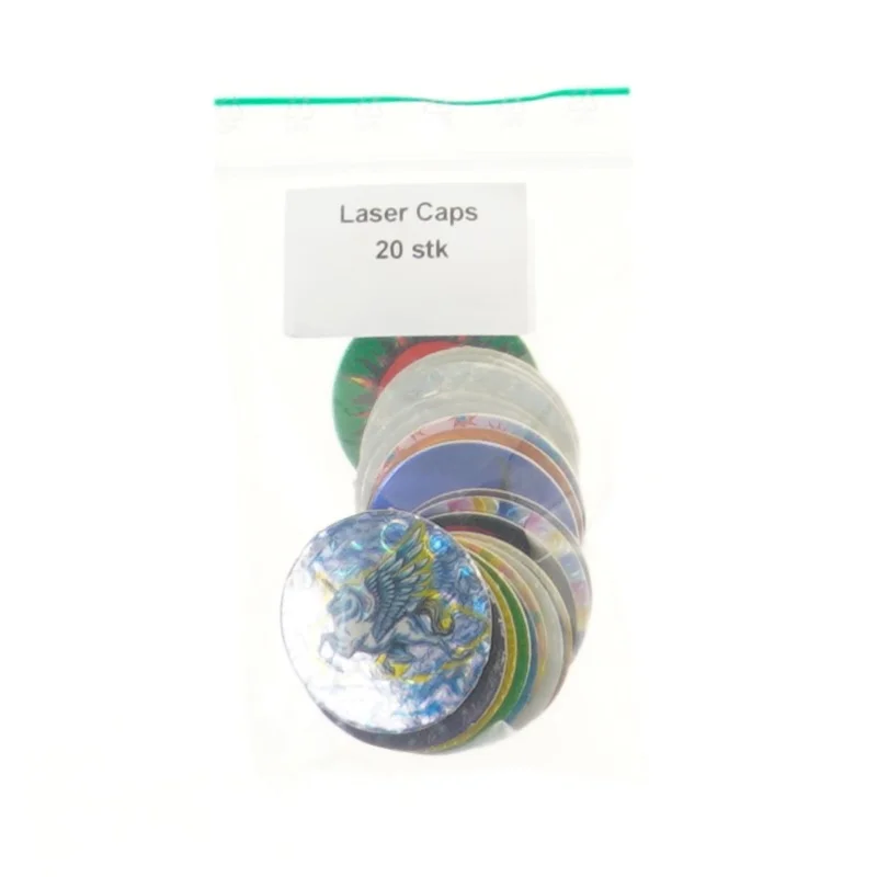 Laser Caps samleobjekter (str. 20 stk 4,5 cm)