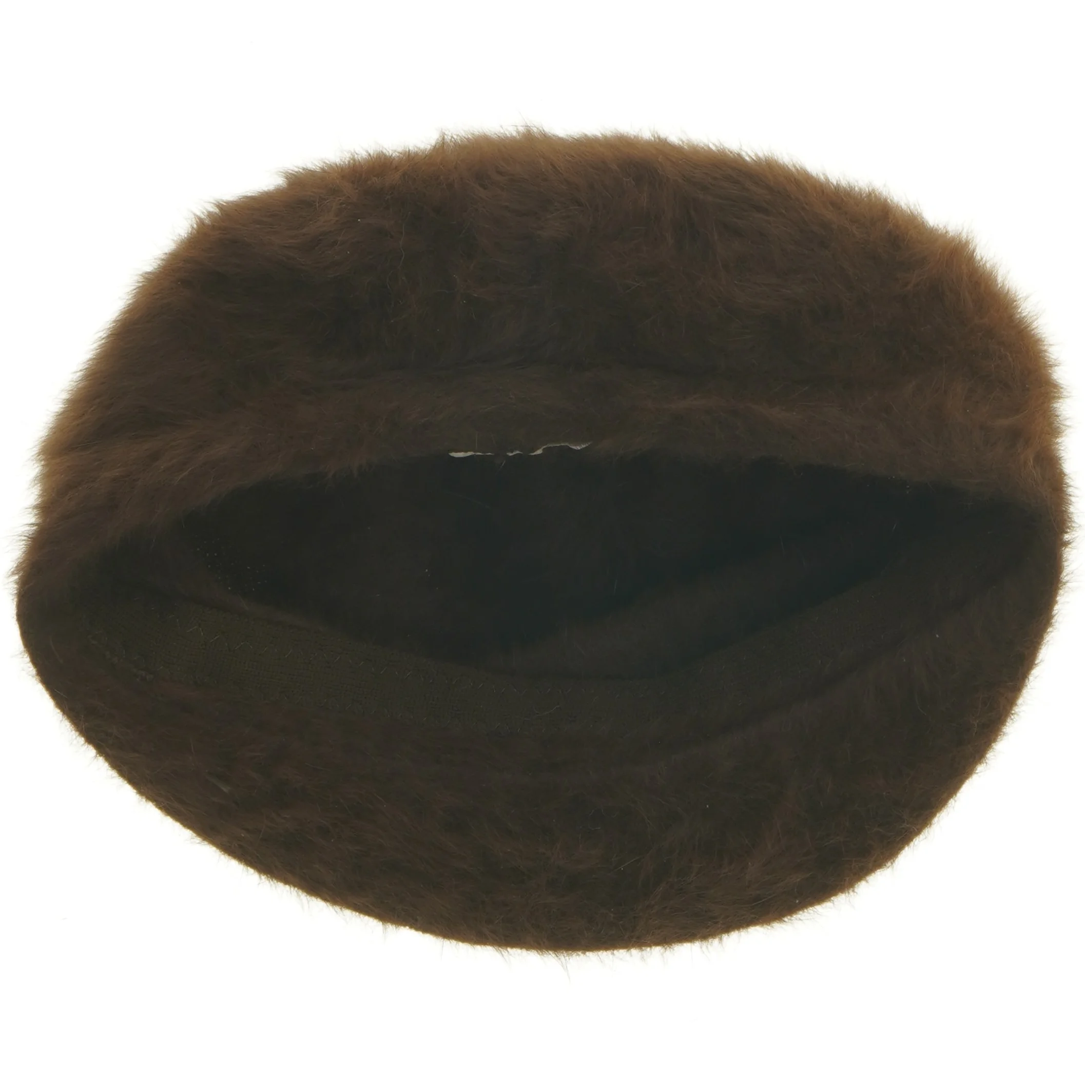 Brun pels hat fra Kangol (str. 23 cm)