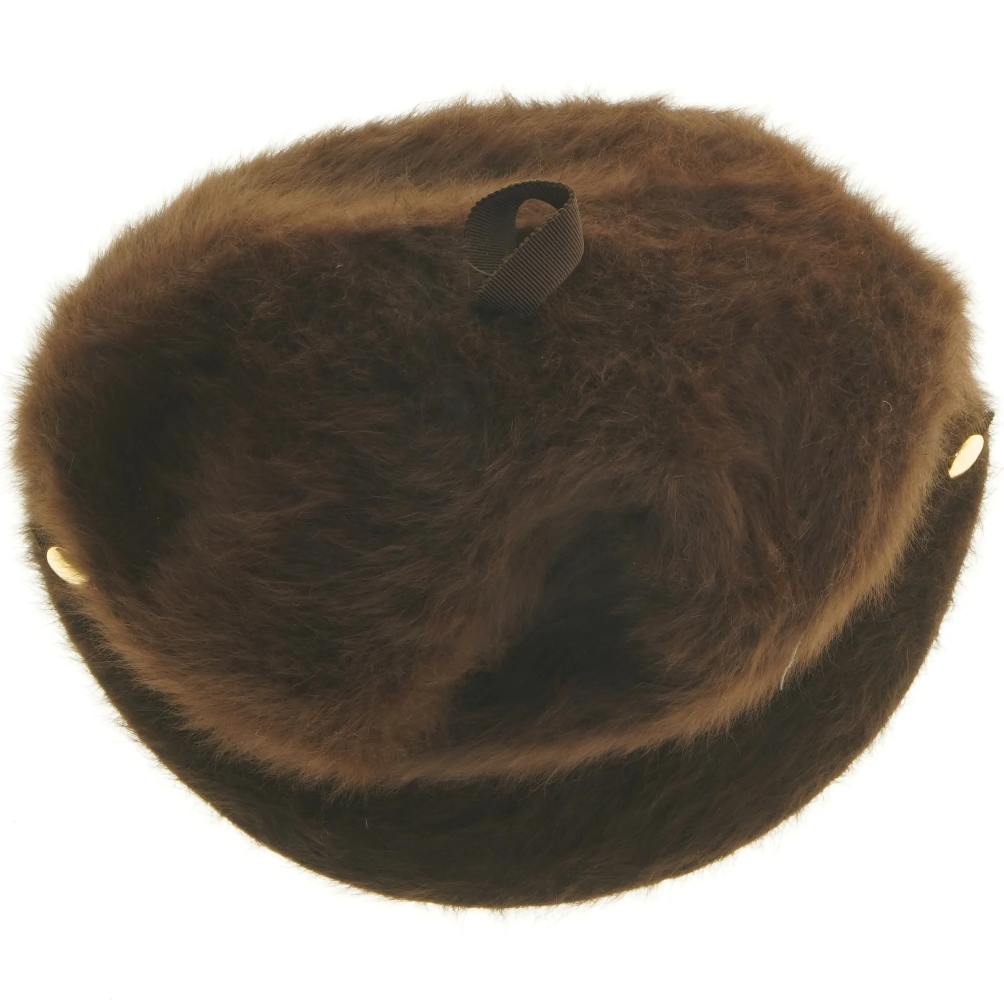 Brun pels hat fra Kangol (str. 23 cm)