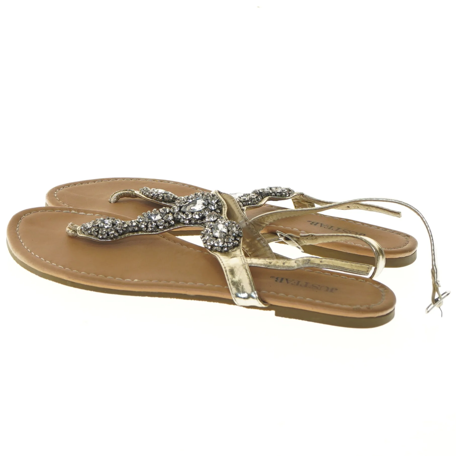 Sandal str. 38 med sten fra JUSTFAB (str. 38 )