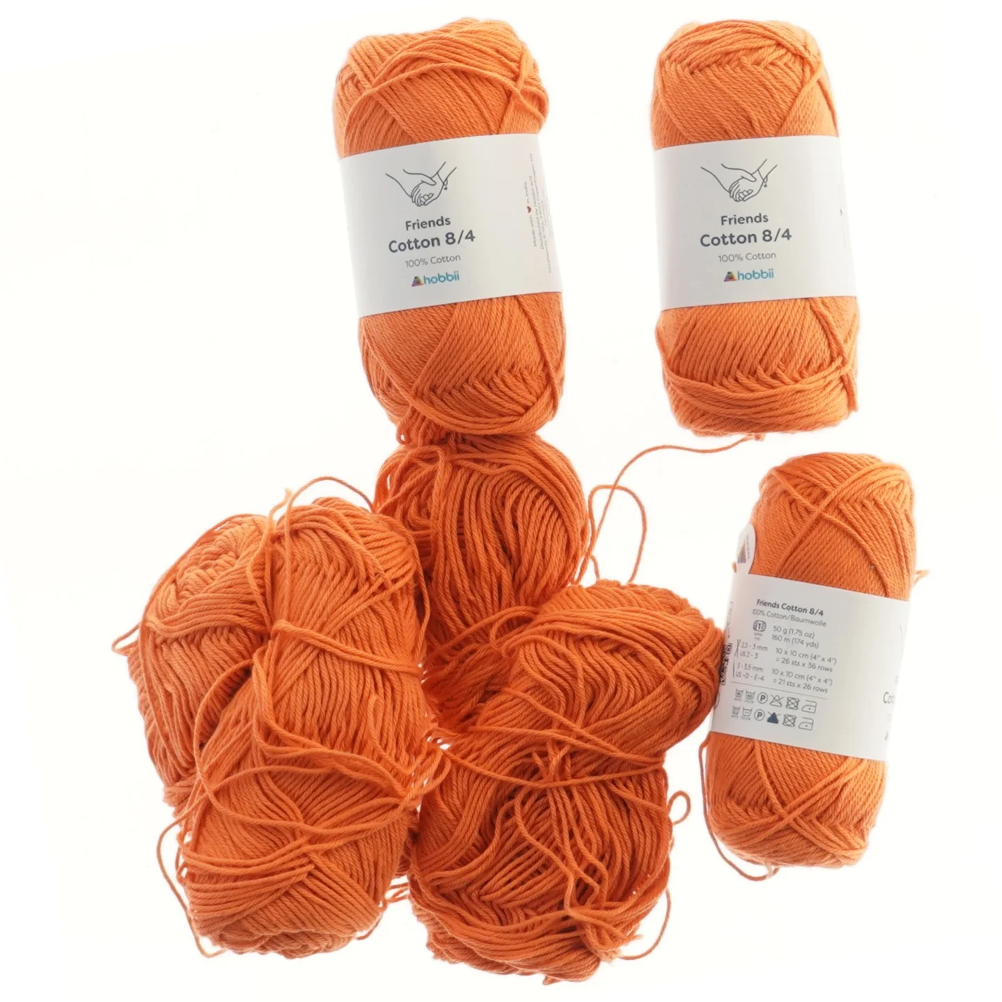 Oranget garnnøgle fra Hobbii