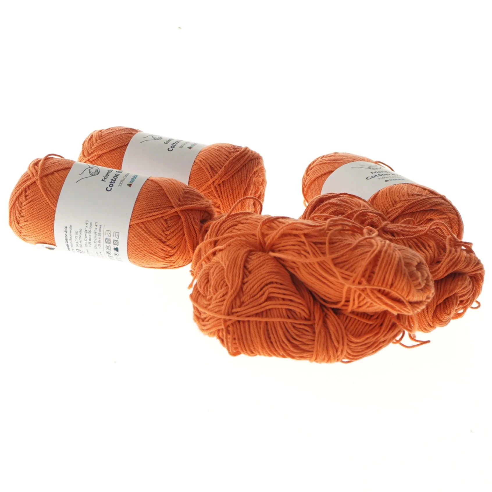 Oranget garnnøgle fra Hobbii