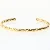 Guldbelagt armbånd (str. Ø 6 cm)
