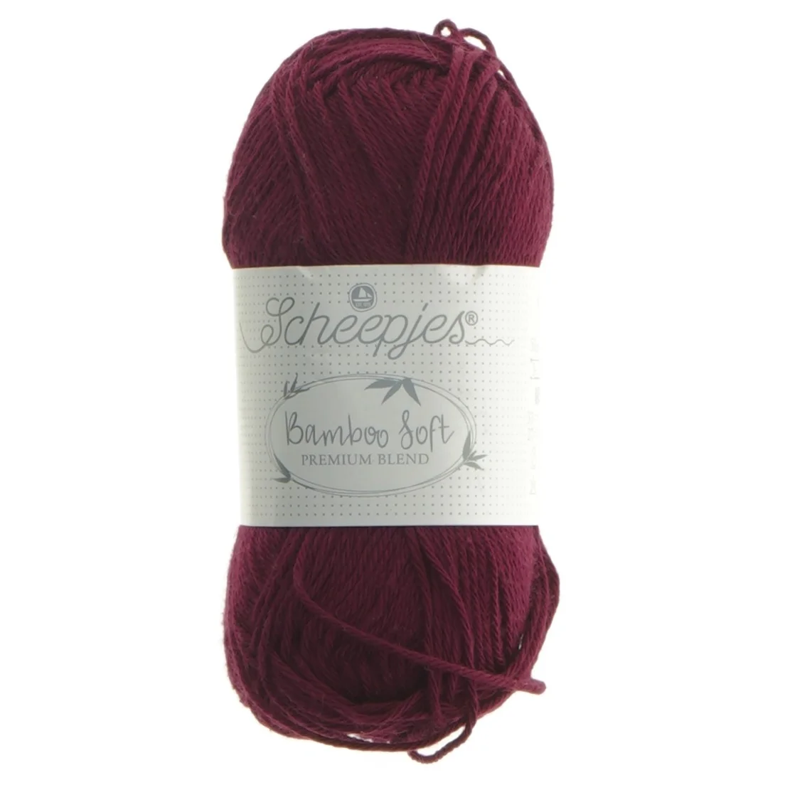 bambusgarn, vinr&oslash;d fra Scheepies (str.  150 m cm)