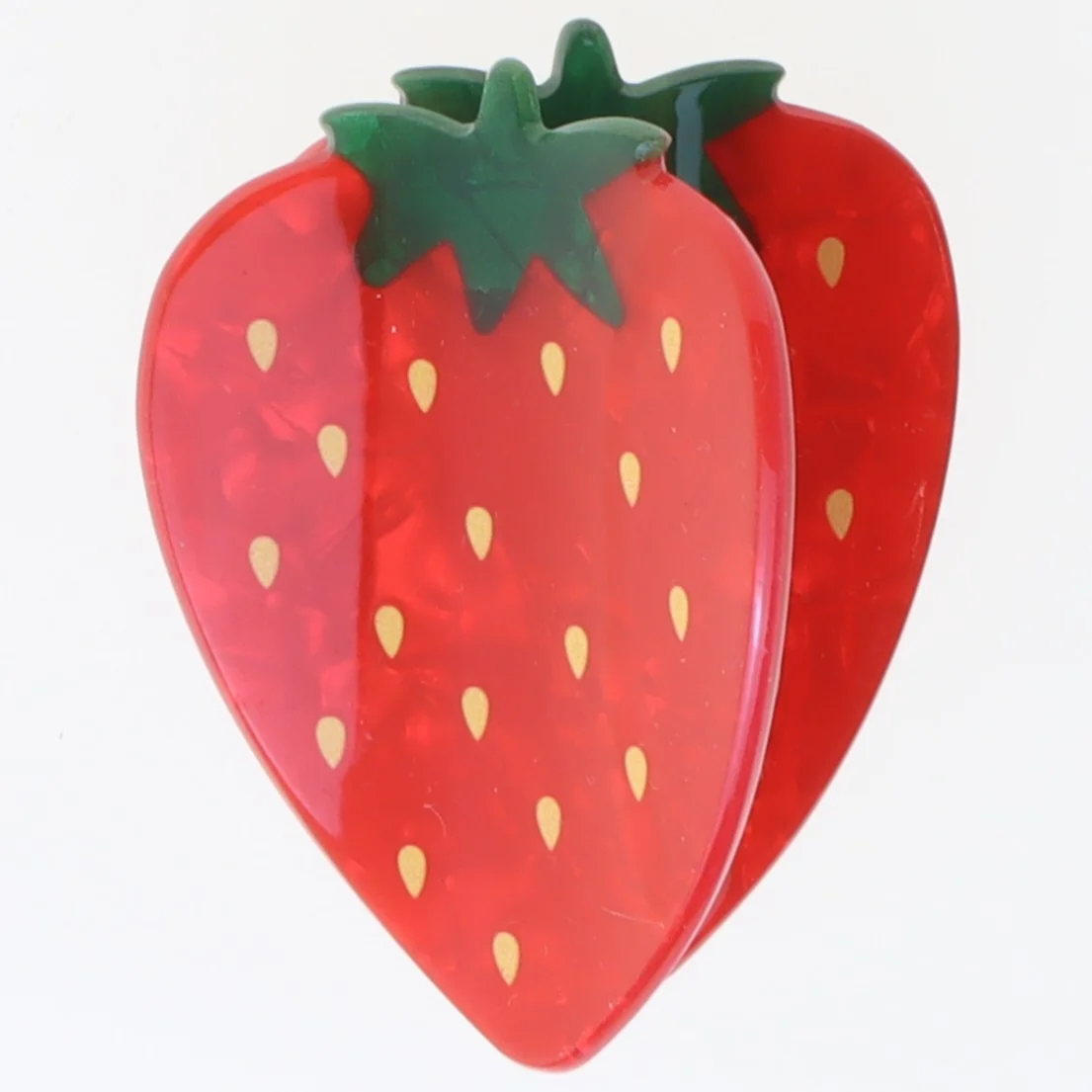 Jordbær hårspænde (str. 6 cm)