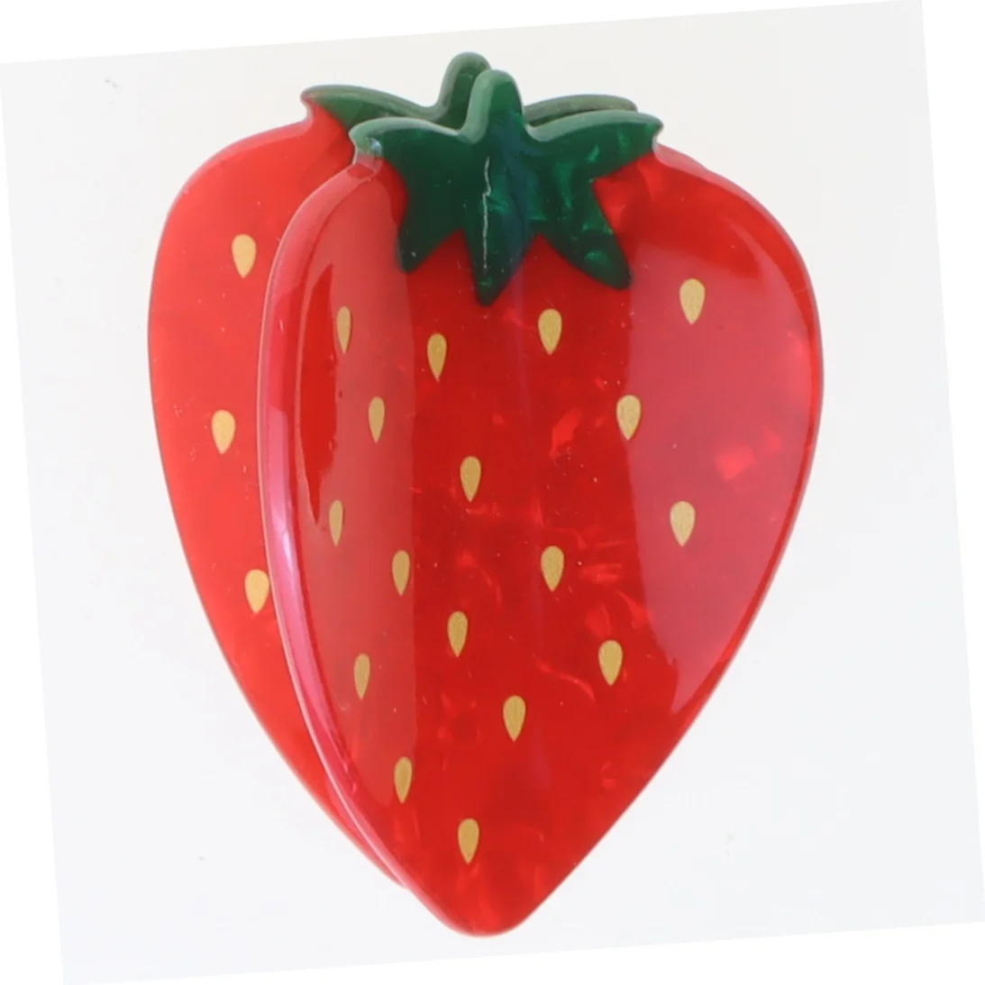 Jordbær hårspænde (str. 6 cm)