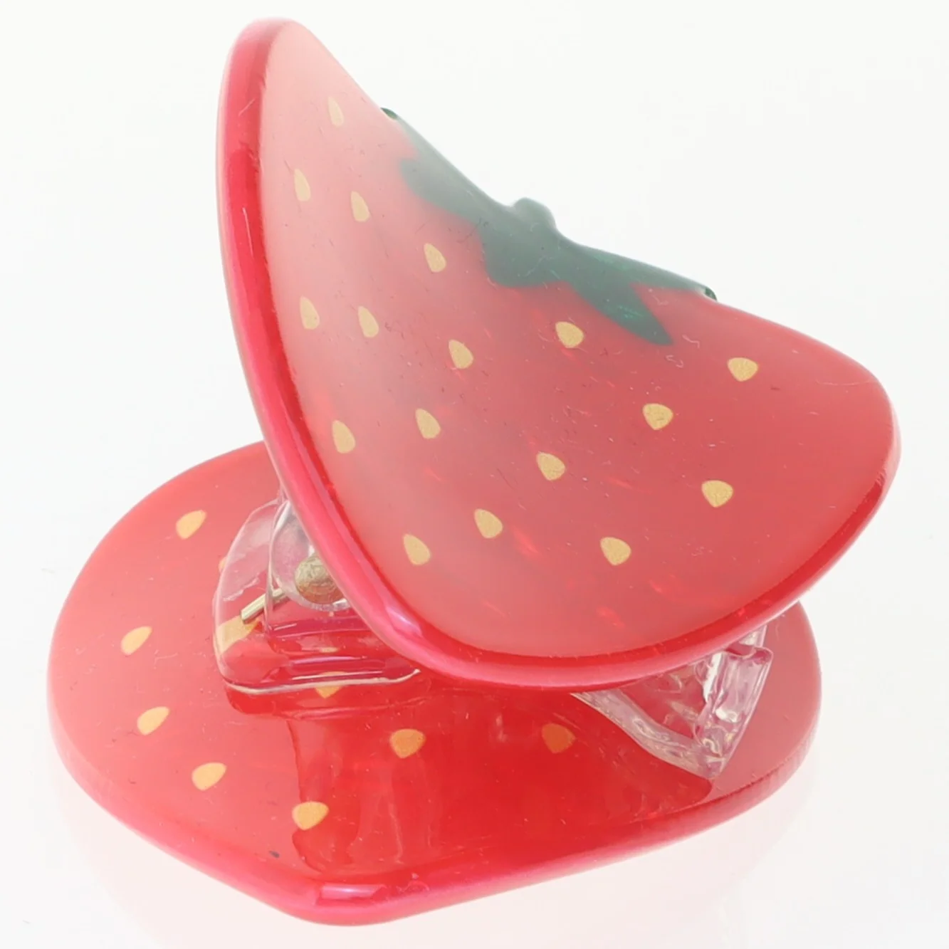 Jordbær hårspænde (str. 6 cm)