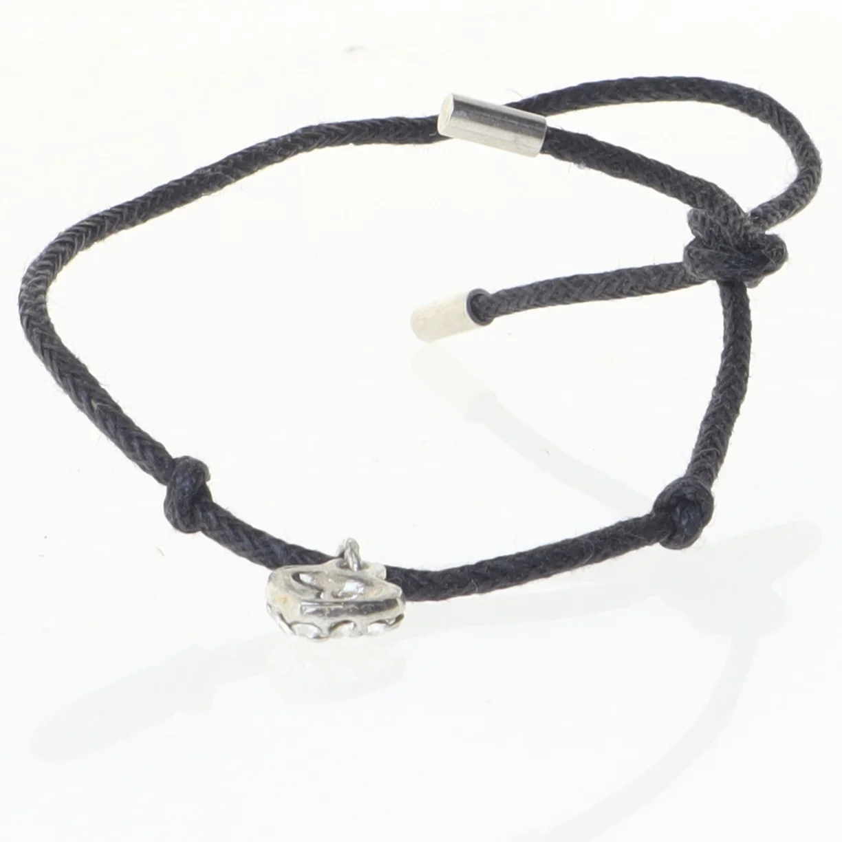 Armbånd / ankelkæde med hjertevedhæng (str. 31 cm)