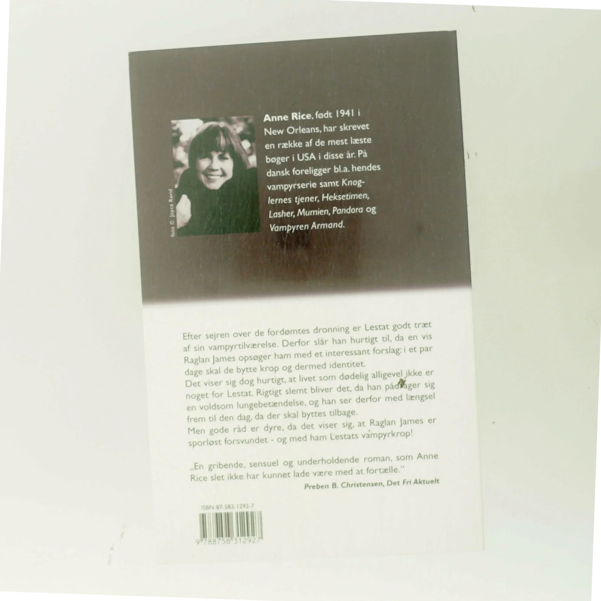 Fortællingen om kropsrøveren af Anne Rice (Bog)