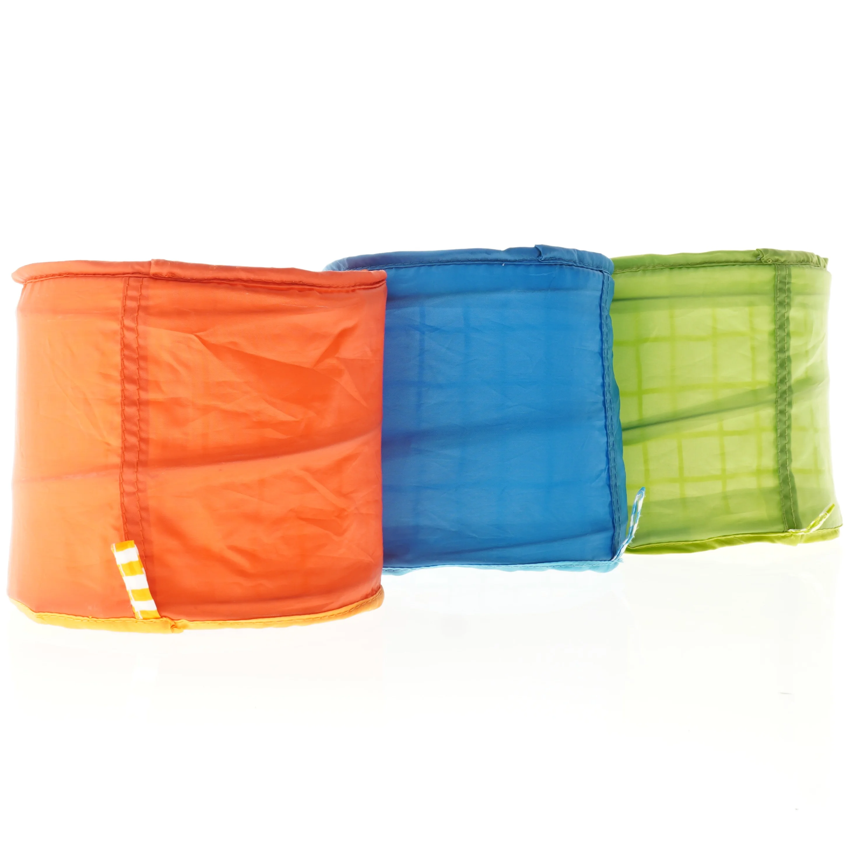 Farverige stofopbevaringsbokse (str. 18 x 17 cm)