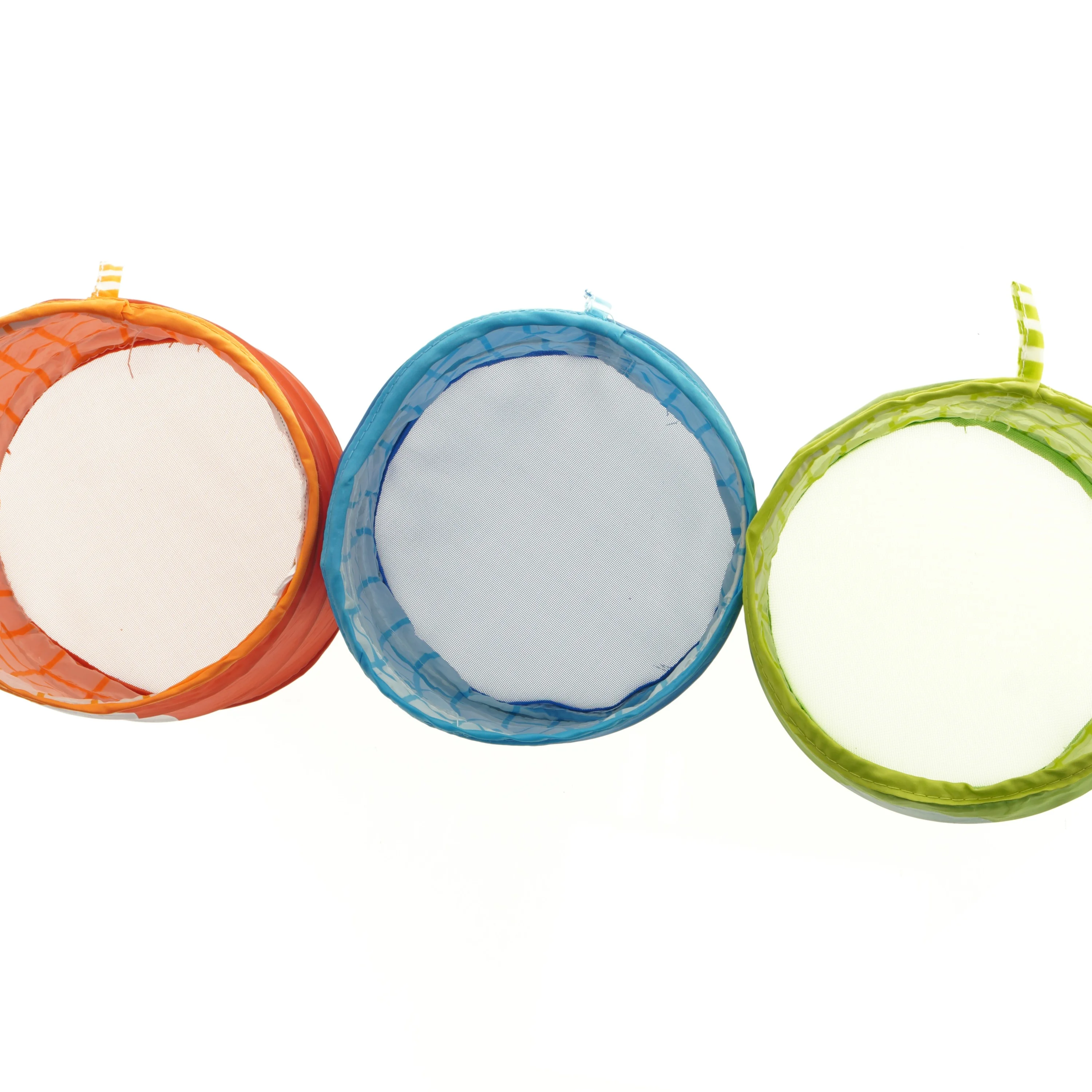 Farverige stofopbevaringsbokse (str. 18 x 17 cm)