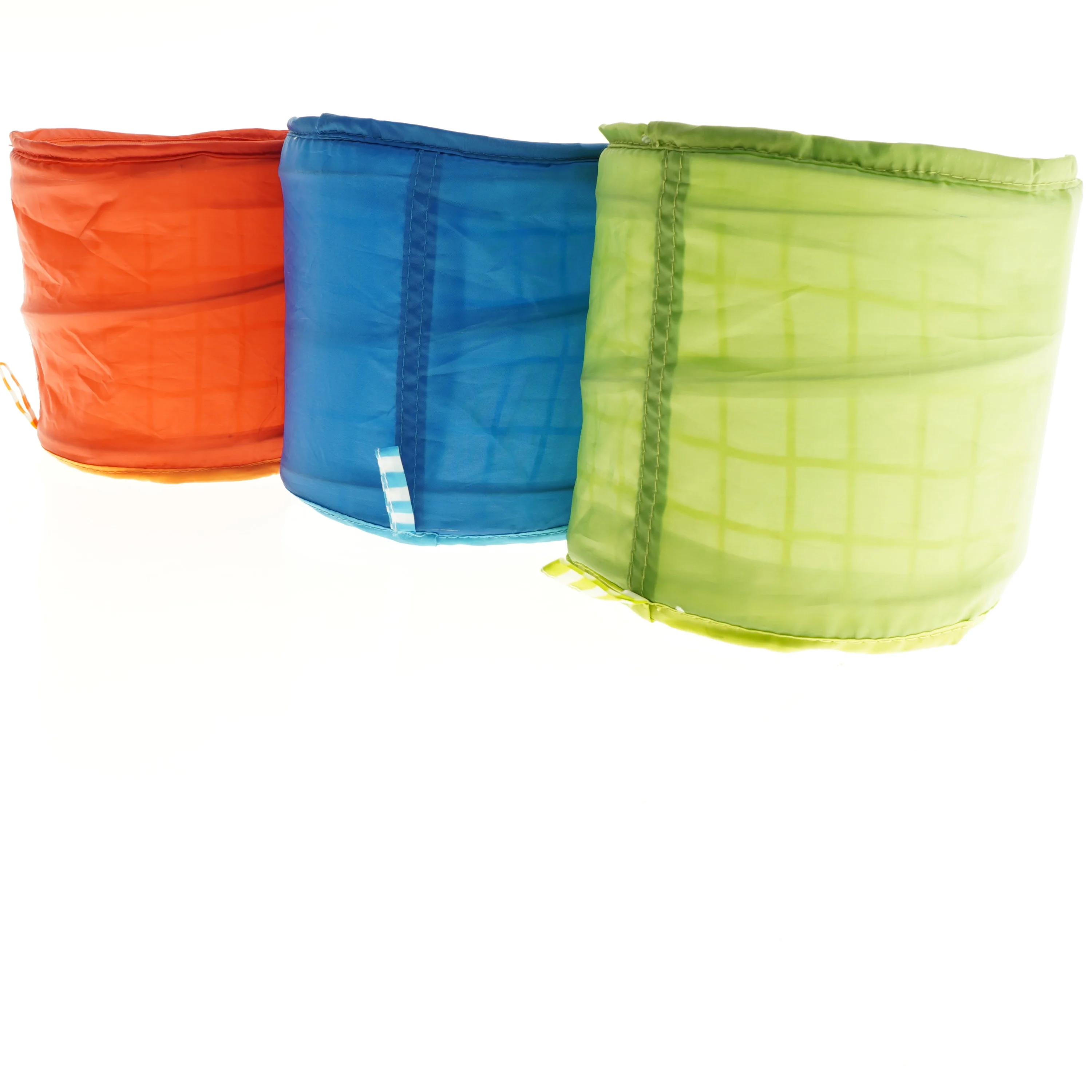 Farverige stofopbevaringsbokse (str. 18 x 17 cm)