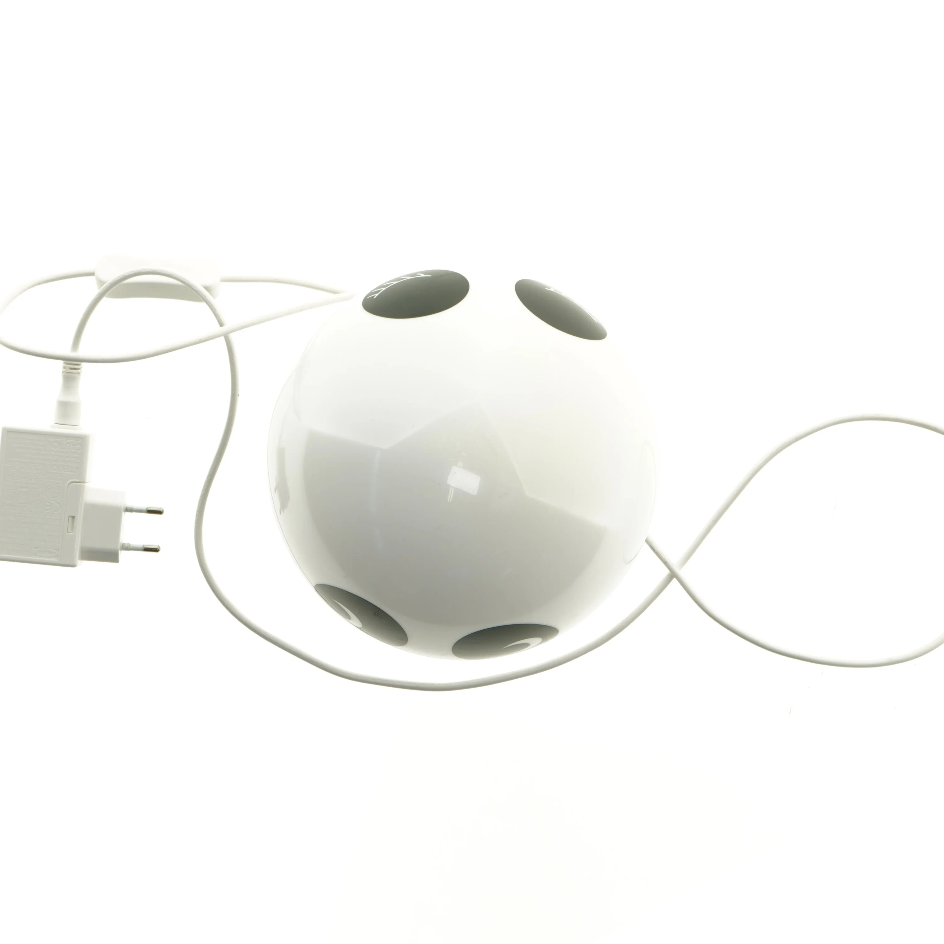 Hvid katteformet lampe fra IKEA (str. Ø 18 cm)