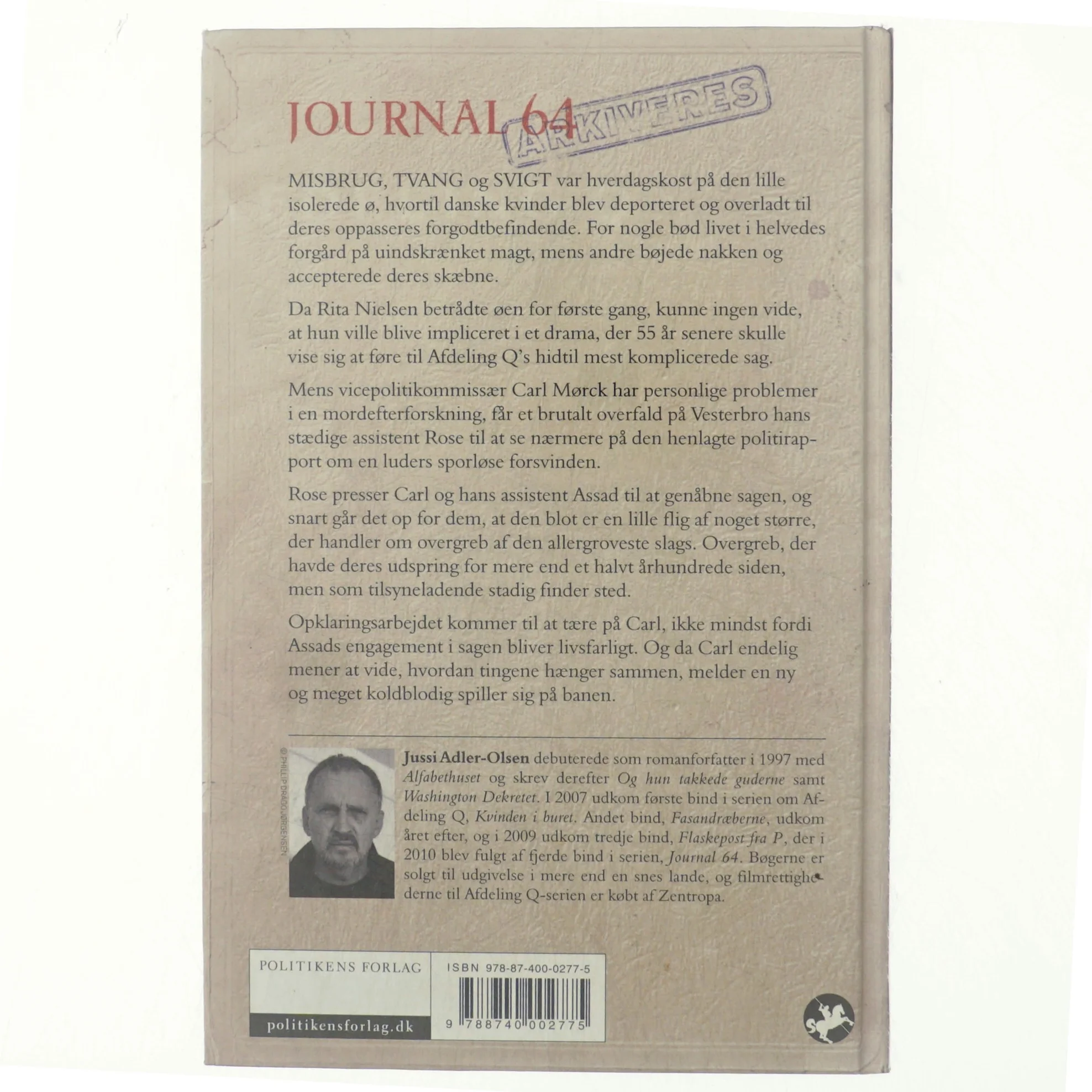 Journal 64 : krimithriller af Jussi Adler-Olsen (Bog)