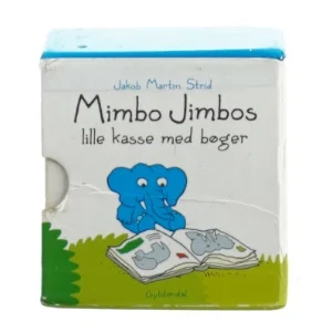 Mimbo jimbos lille kasse med bøger fra Gyldendal (str. 9 x 10 x 5 cm)