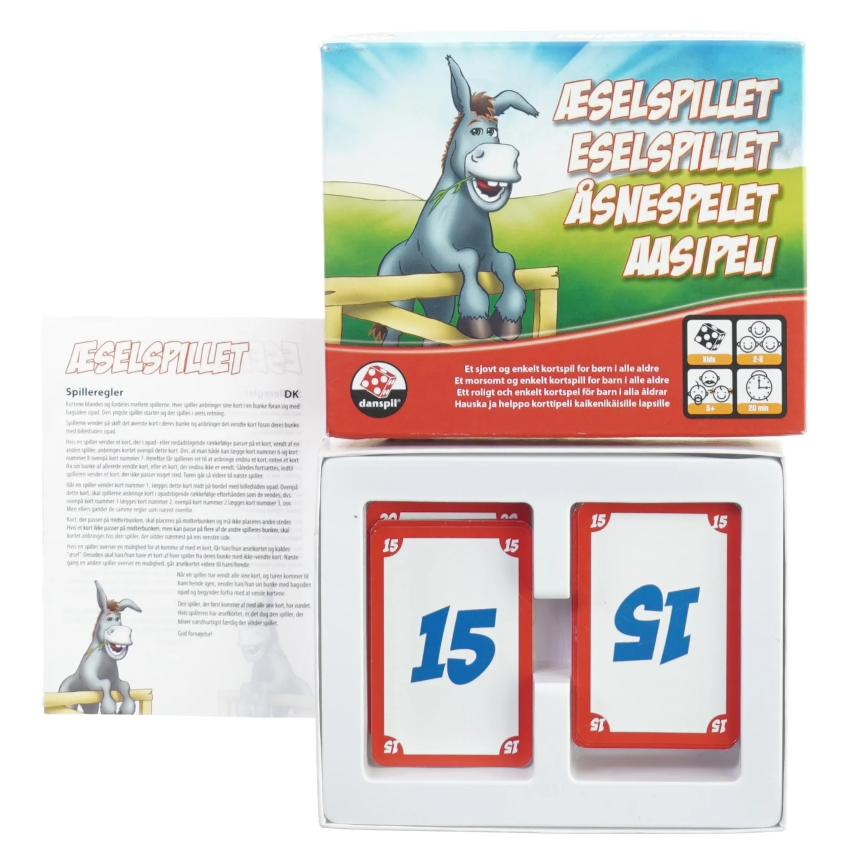 Æsel-spillet fra Dan Spil (str. 17 x 14 x 4 cm)