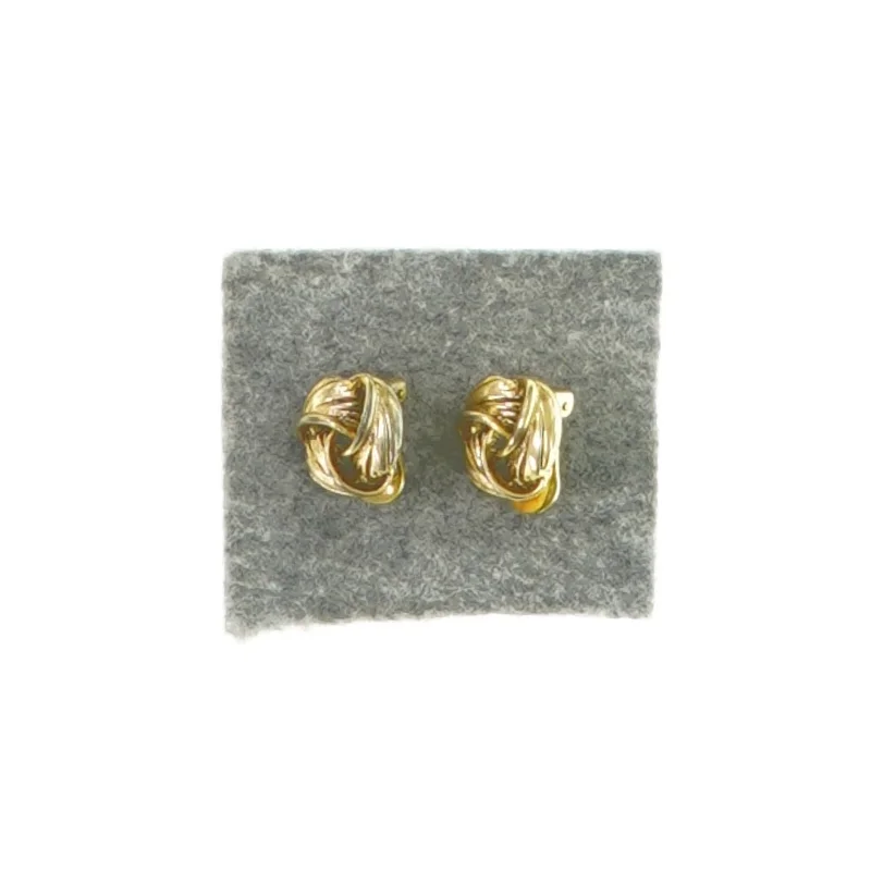 Gyldne Clips øreringe (str. Ø: 2 cm)