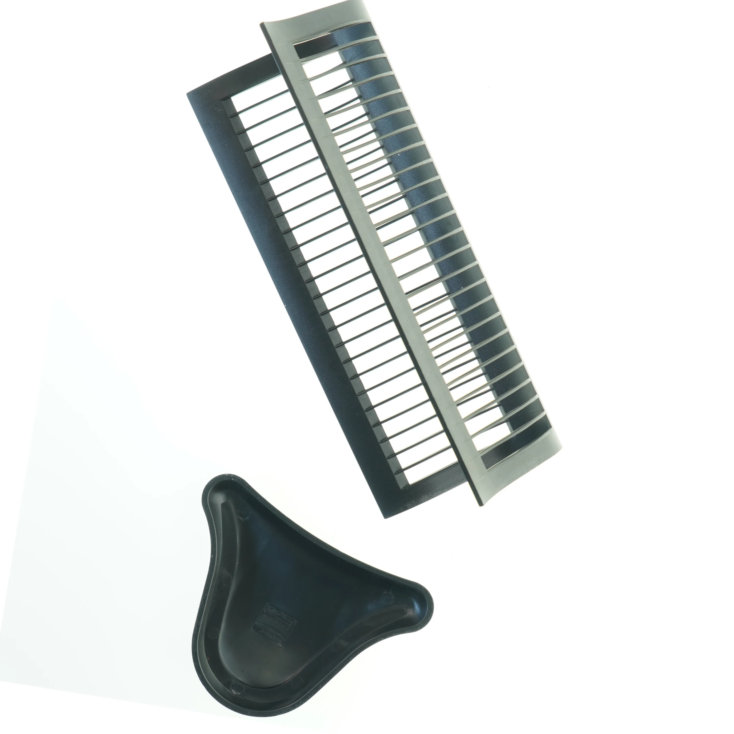 CD-holder med matchende tangentformet skål (str. 36x16x13 cm)