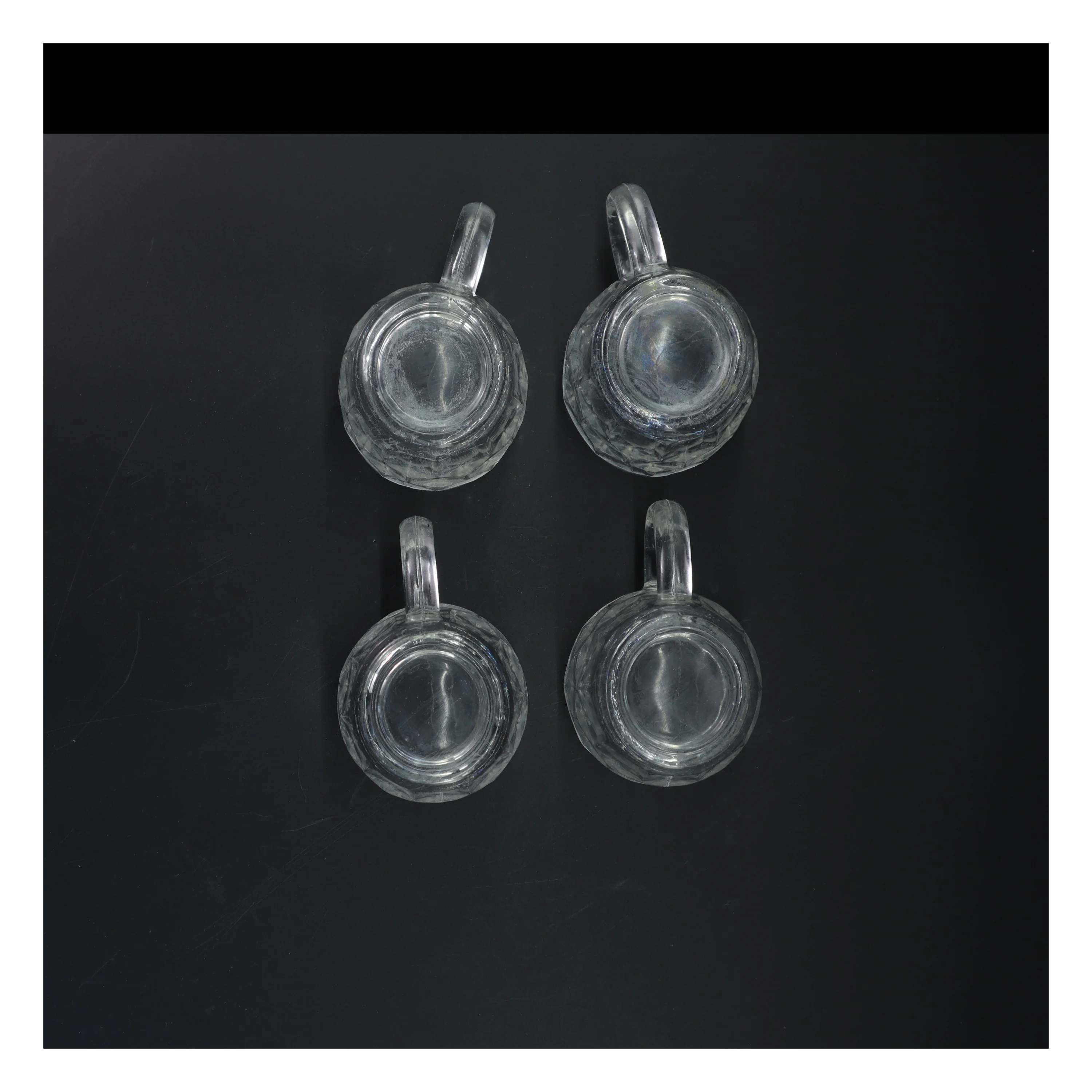 4 Retro Ølskrus (str. 10 cm)