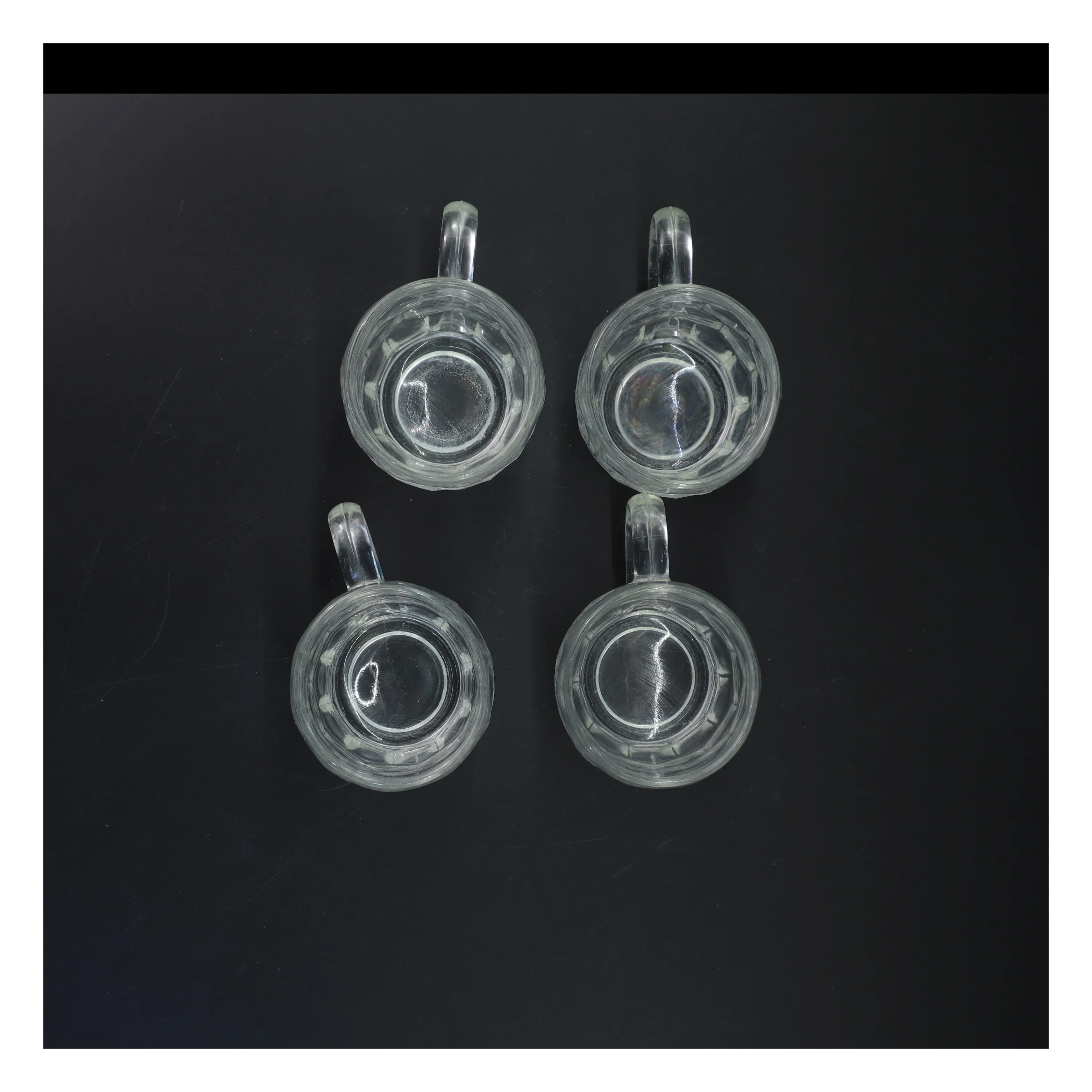 4 Retro Ølskrus (str. 10 cm)