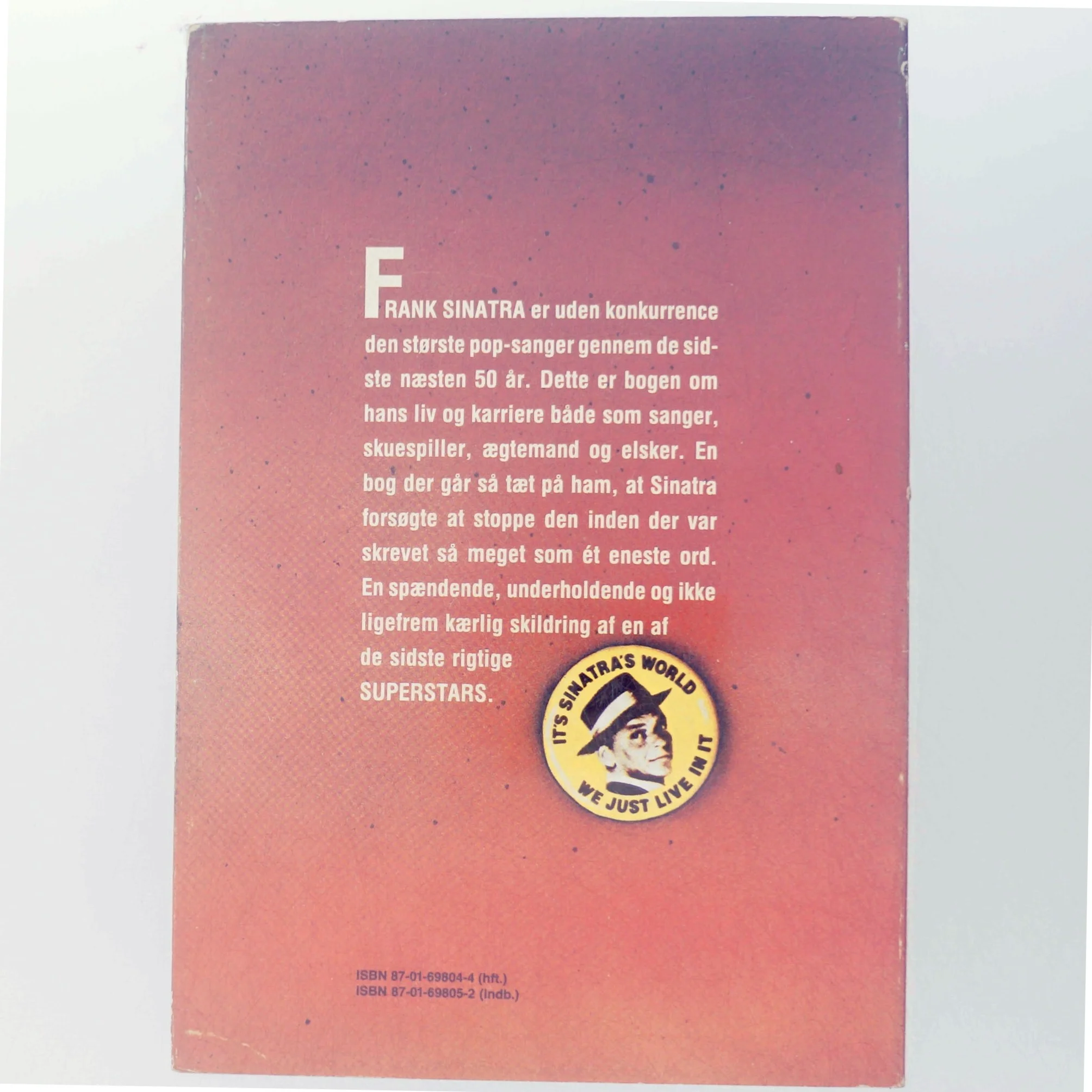 Frank Sinatra biografi bog fra Gyldendal