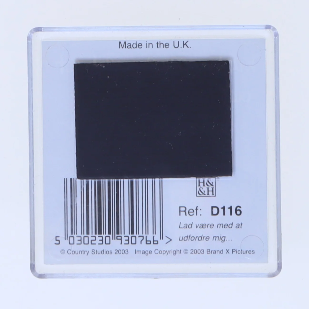 Sjov køleskabsmagnet fra H&H (str. 6,5x6,5 cm)