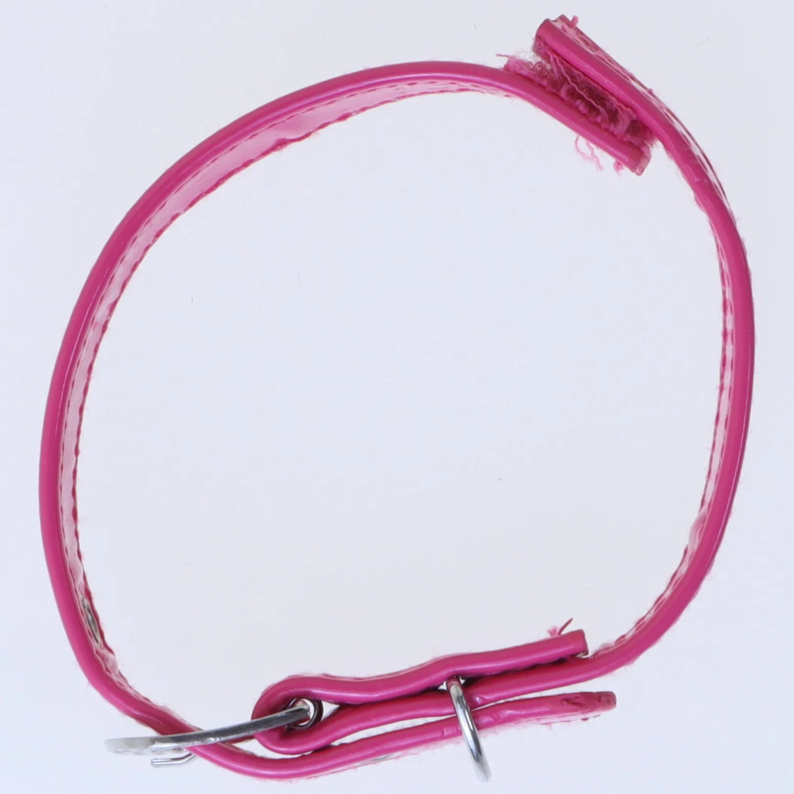 Lyserød hundehalsbånd til bamse (str. 29 cm)