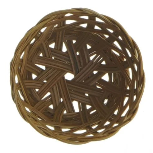 Flettet kurv (str. Ø. 6 cm. længde. 4,5 cm)
