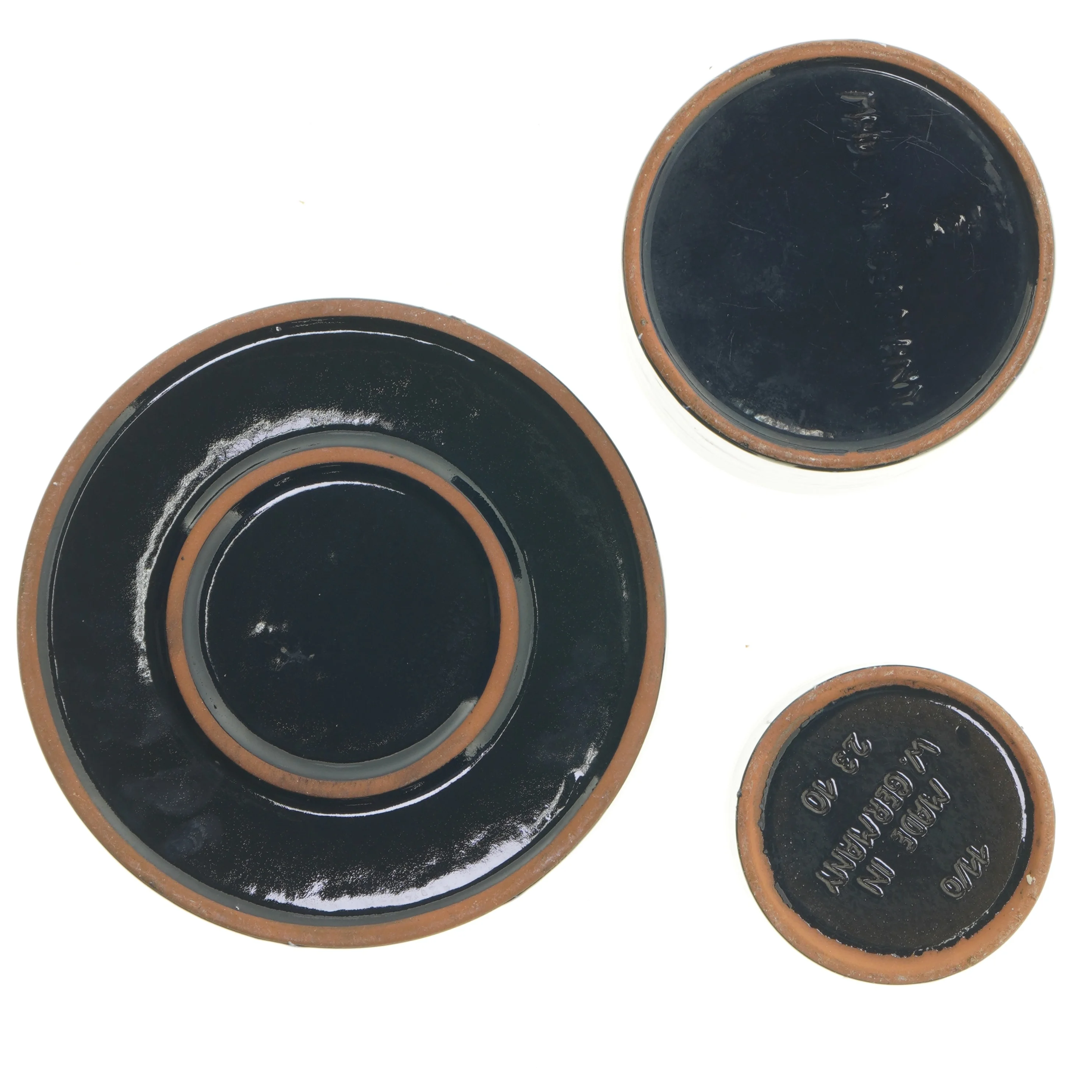 Keramiske skåle sæt (str. Ø 22 & 14 & 10,5 cm)