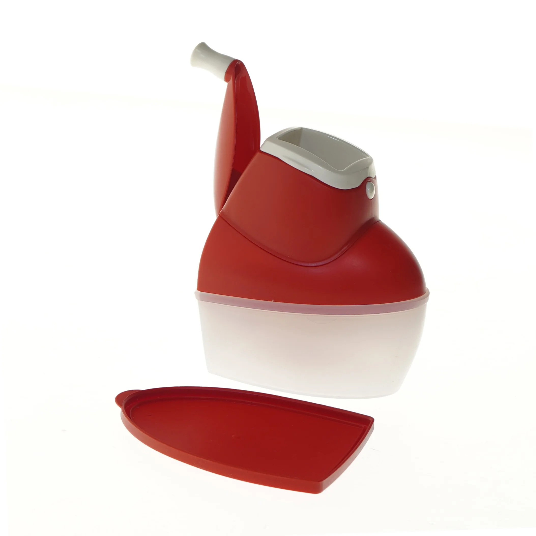 Rød minihakker tupperware (str. 15,5 cm)