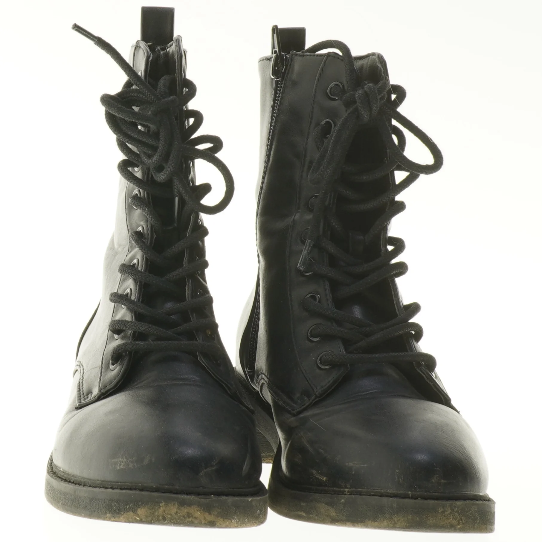 Læderstøvler med snørebånd (str. 40 )