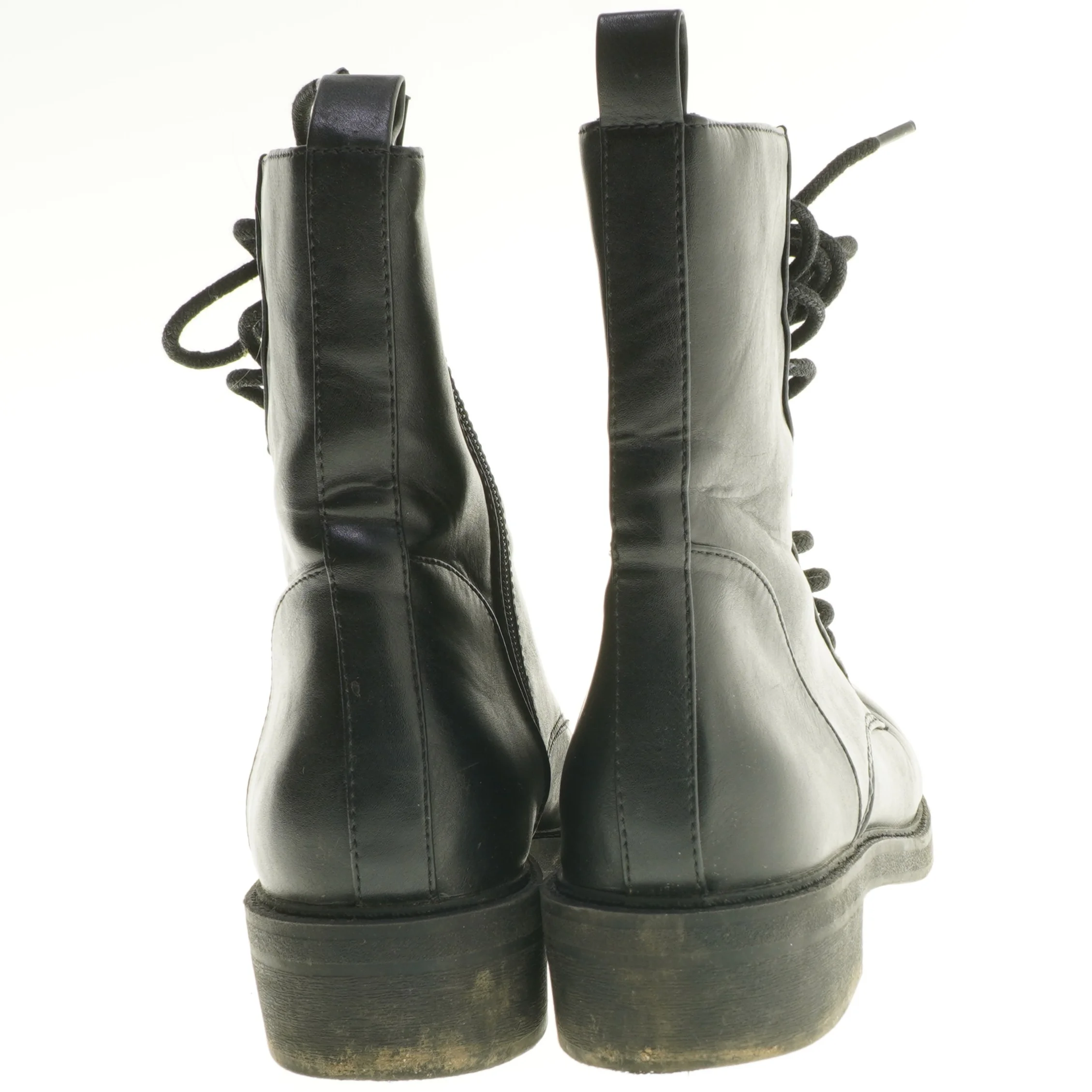 Læderstøvler med snørebånd (str. 40 )