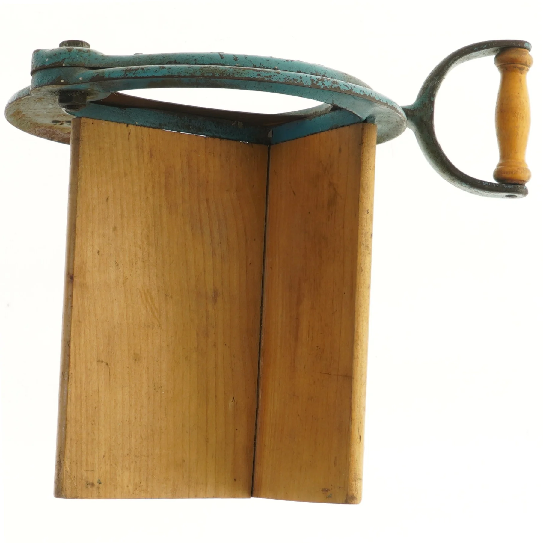 Brødskærer med træ og metal (str. 26x36x30 cm)