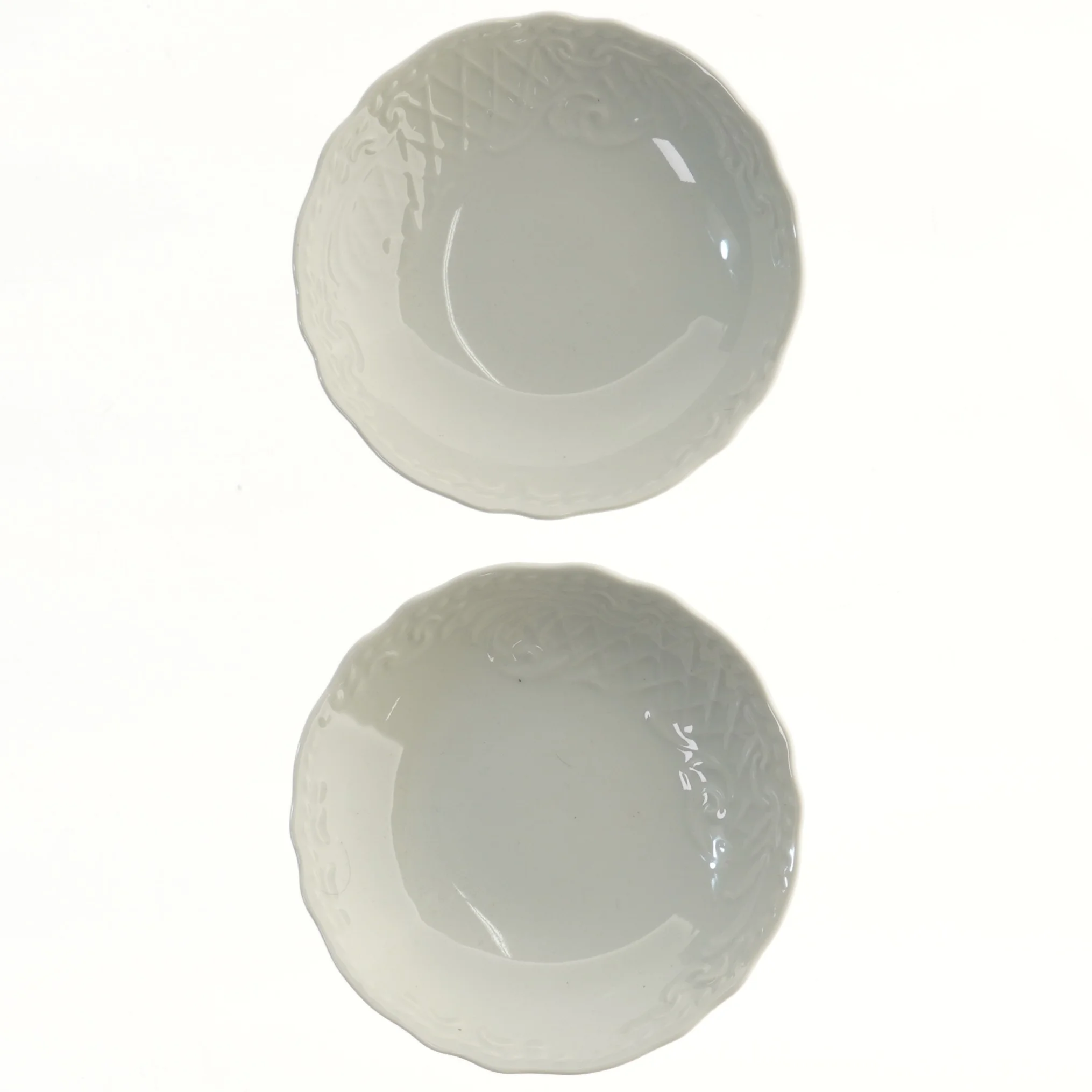 Porcelænsfade på fod fra Scmidt (str. Ø 19 cm)