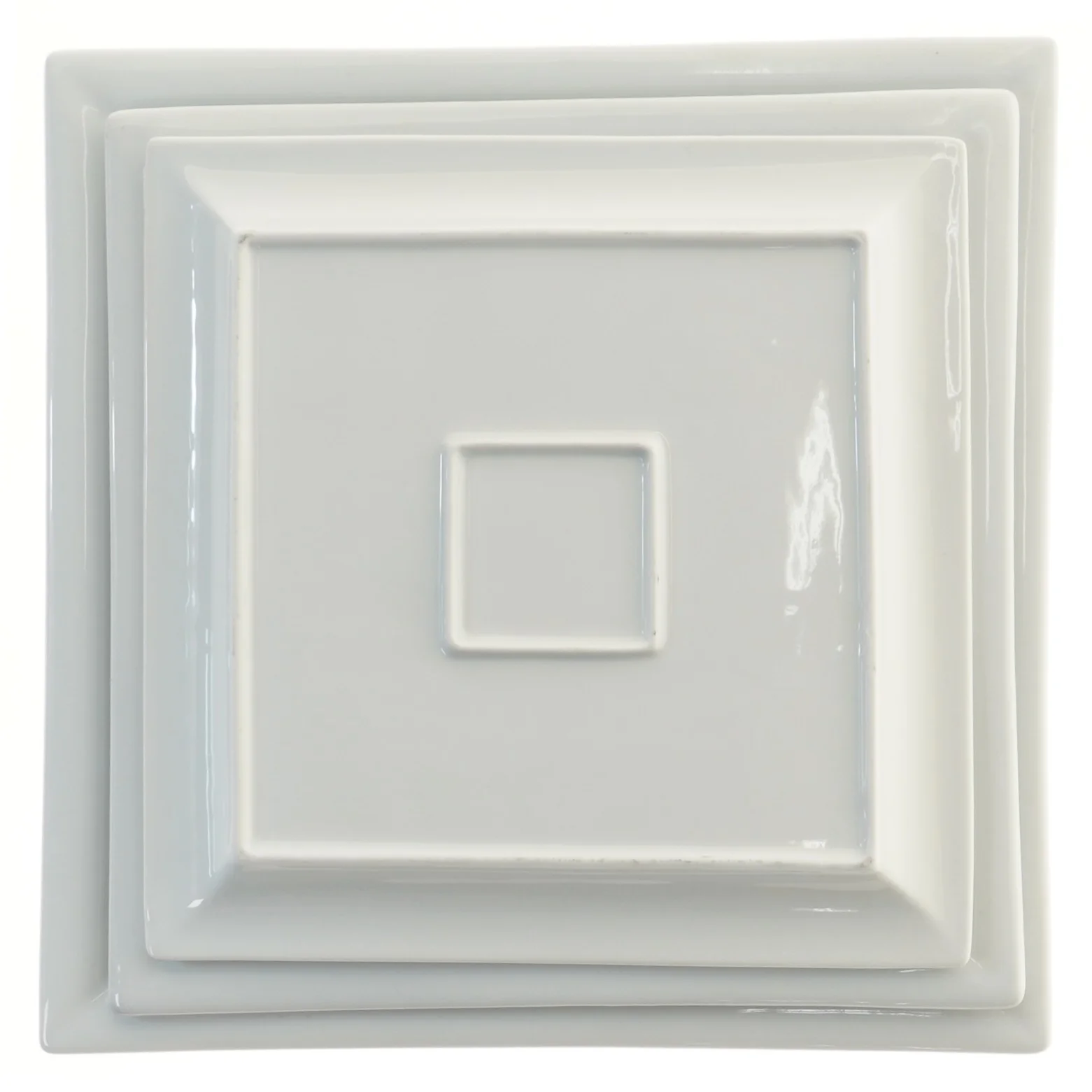 Sæt med kvadratiske tallerkener (str. 3 stk 24x24 & 27x27 & 30x30 cm)