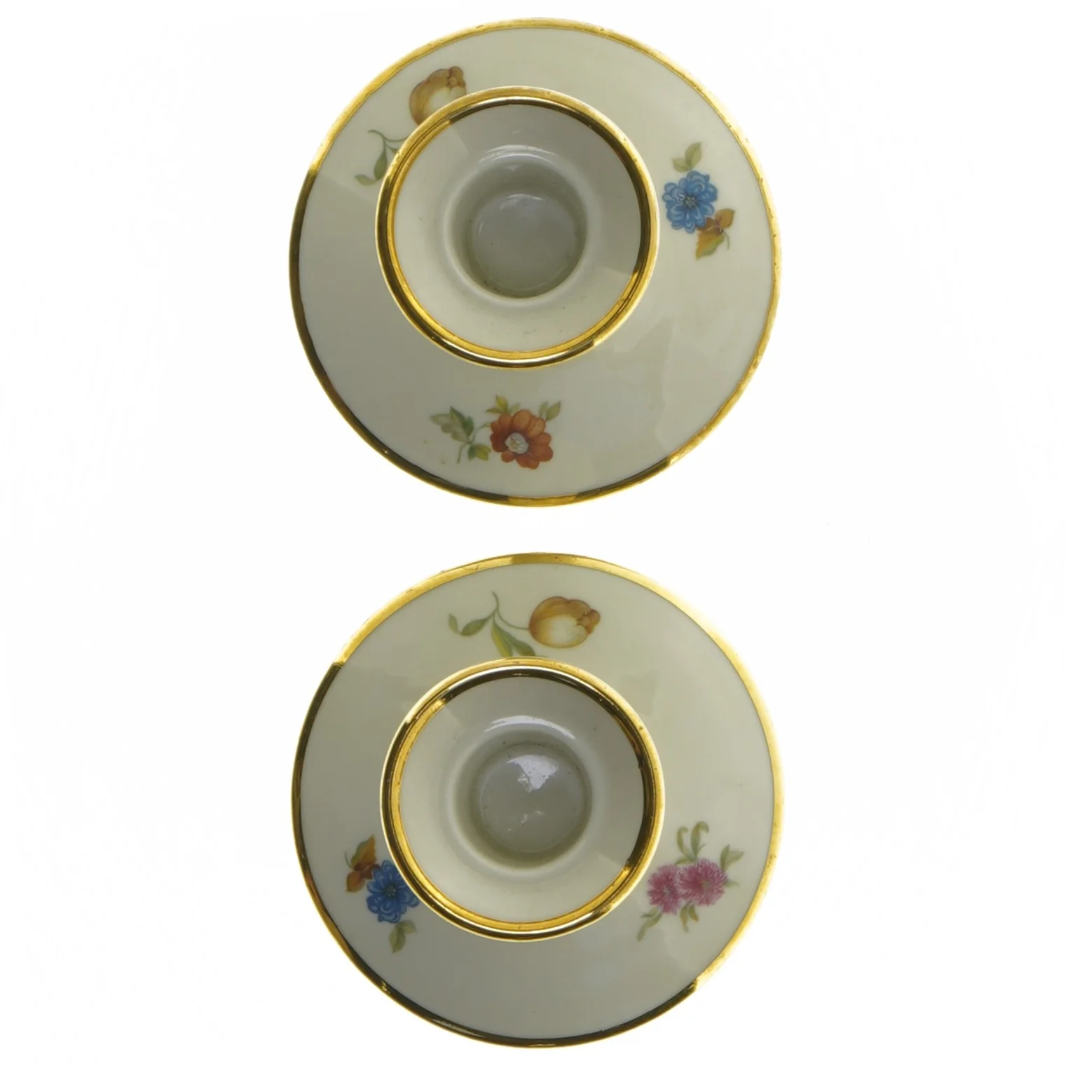 Porcelæns lysestager sæt fra KPM (str. 7,5 cm)