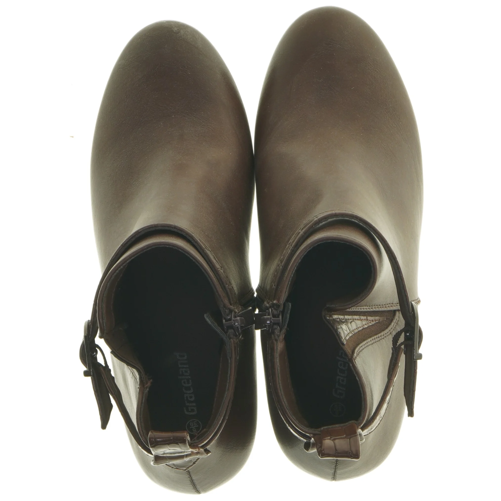 Brune støvletter med remmen fra Graceland (str. 39 )