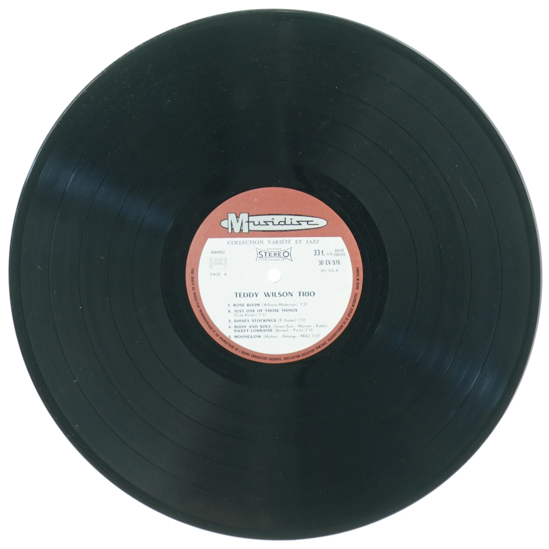 Teddy Wilson And His Trio Vinyl LP (str. 30 cm)