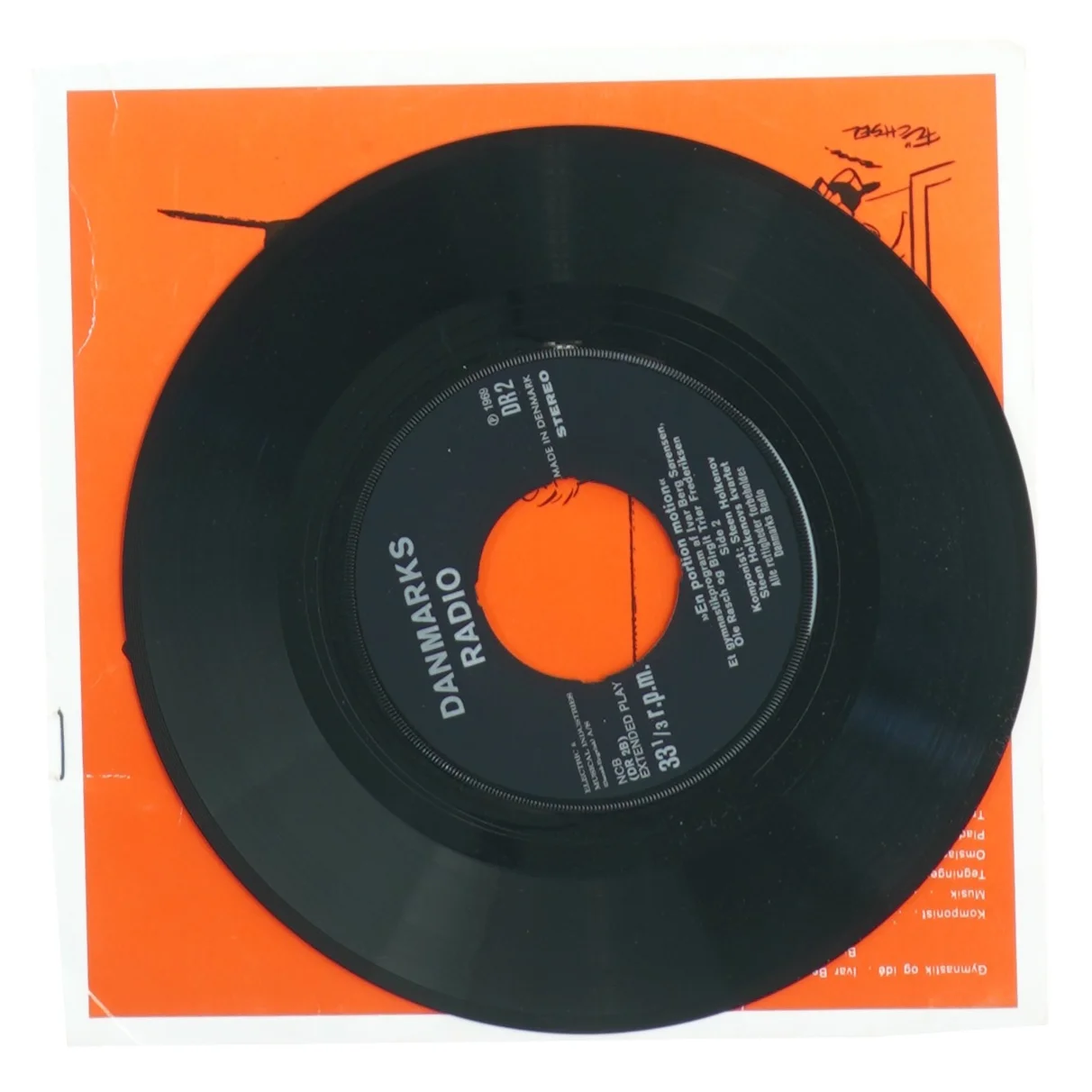 DR Danmarks Radio Vinylsingel fra DR Danmarks Radio (str. 17 cm)