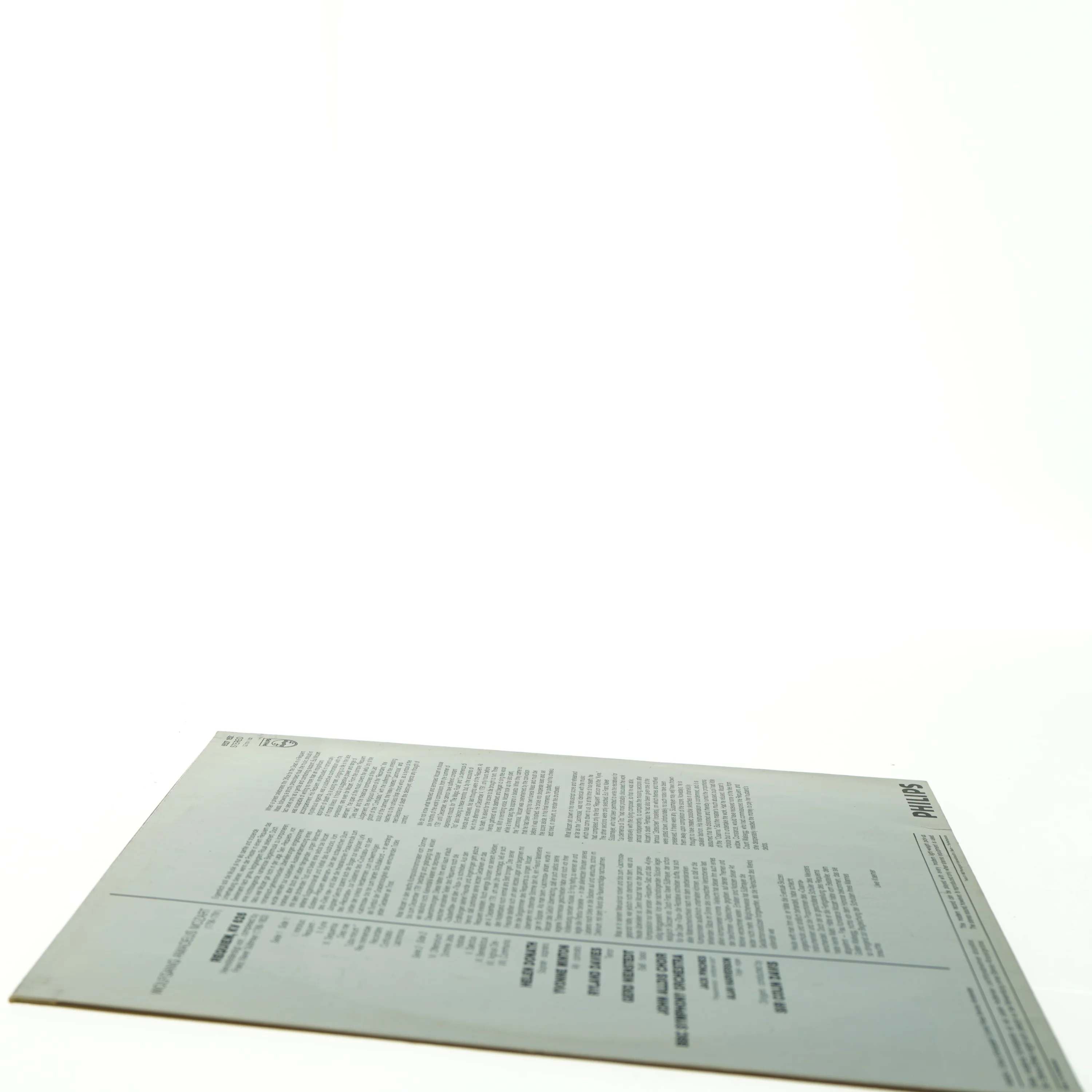 Mozart Requiem Vinylplade fra Philips (str. 30 cm)