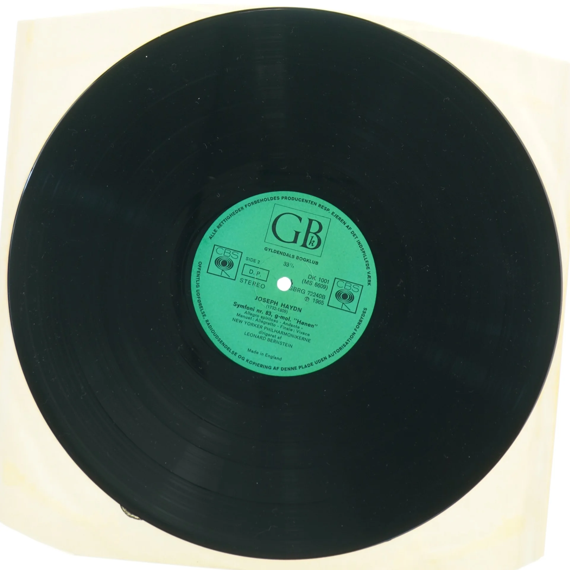 Haydn symfonier vinylplade fra CBS Records (str. 30 cm)