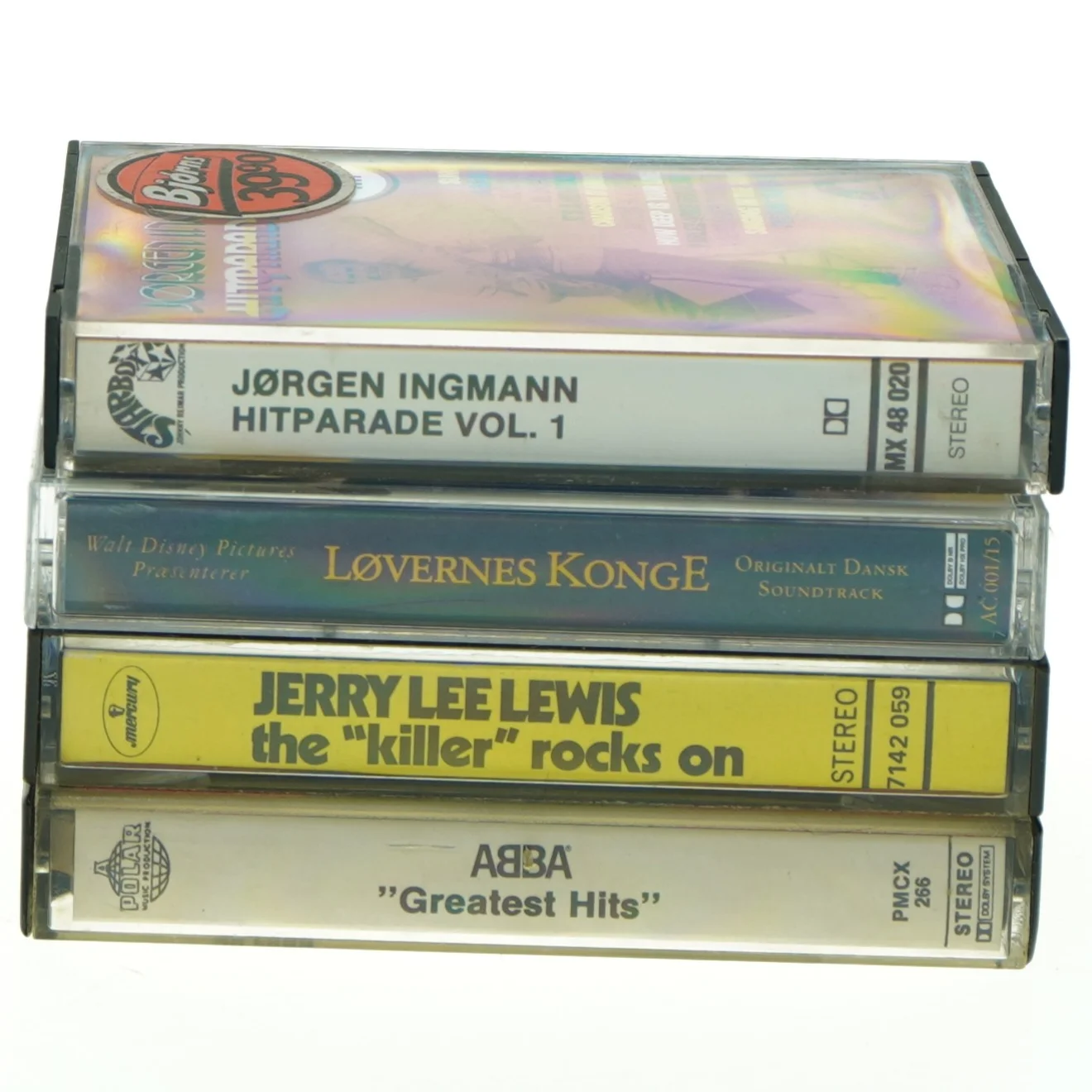 Musikkassetter samling (str. 11 x 7 cm)